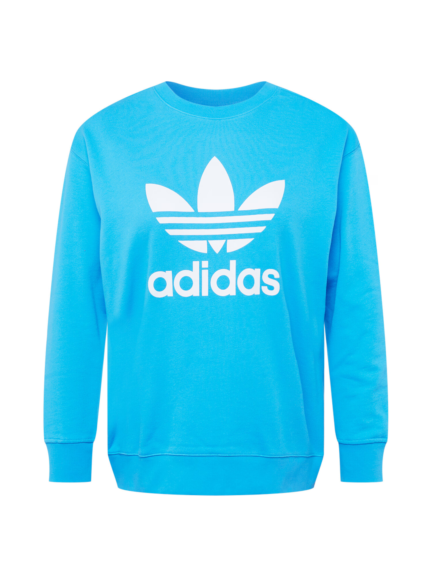 ADIDAS ORIGINALS Bluză de molton turcoaz / alb - Pled.ro