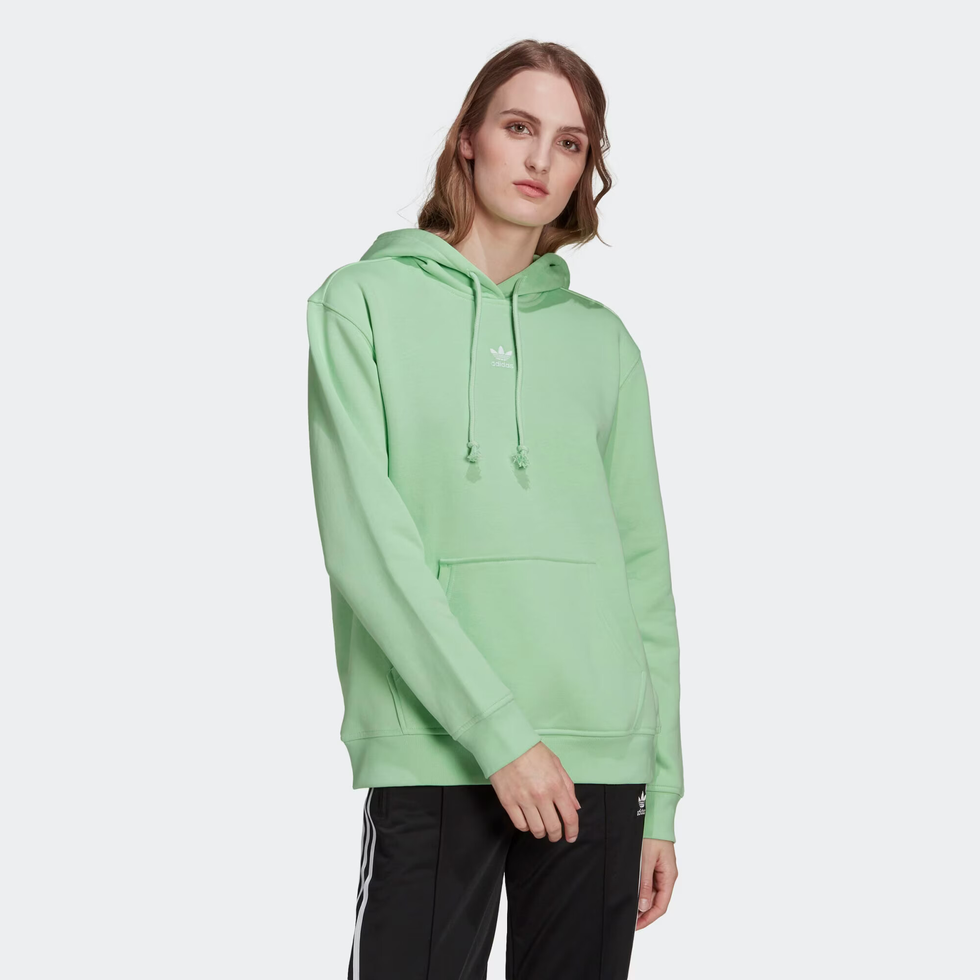 ADIDAS ORIGINALS Bluză de molton verde mentă - Pled.ro