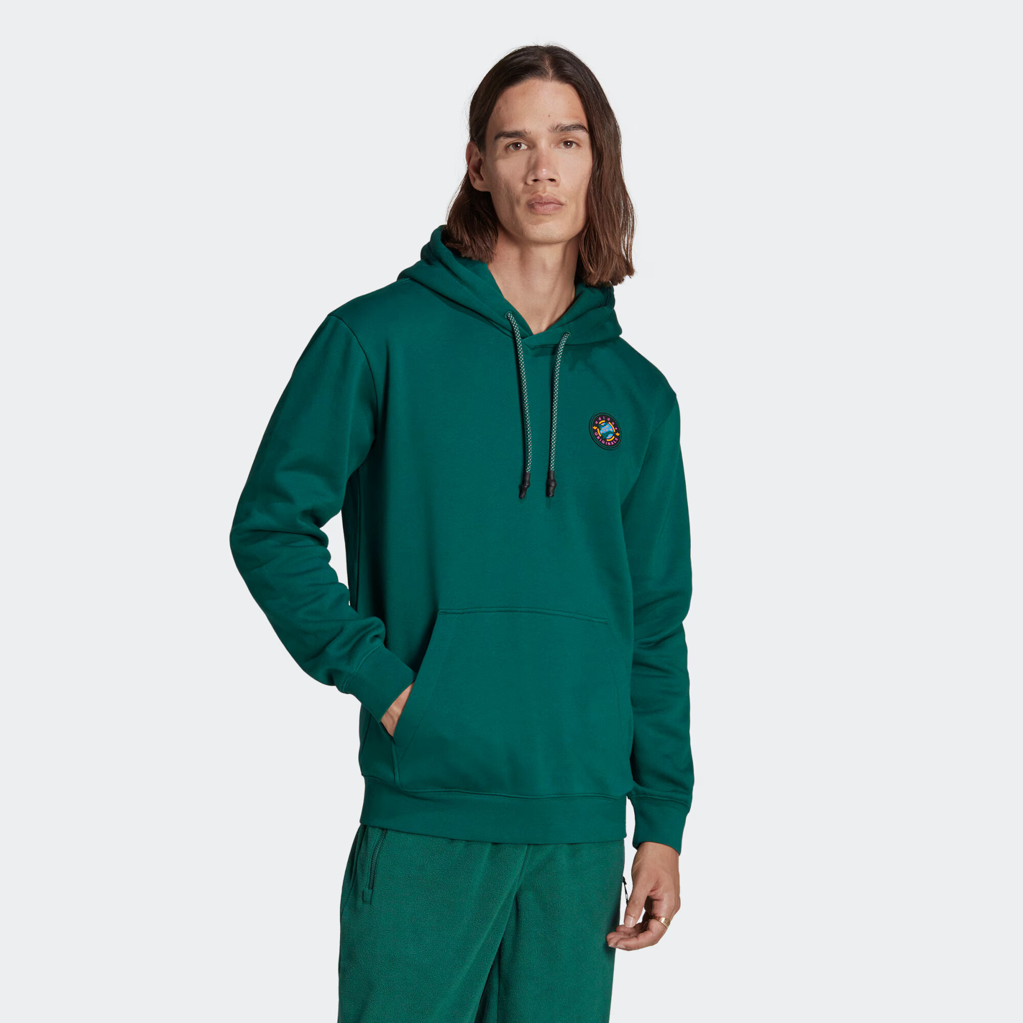 ADIDAS ORIGINALS Bluză de molton 'Wander Hour' verde - Pled.ro