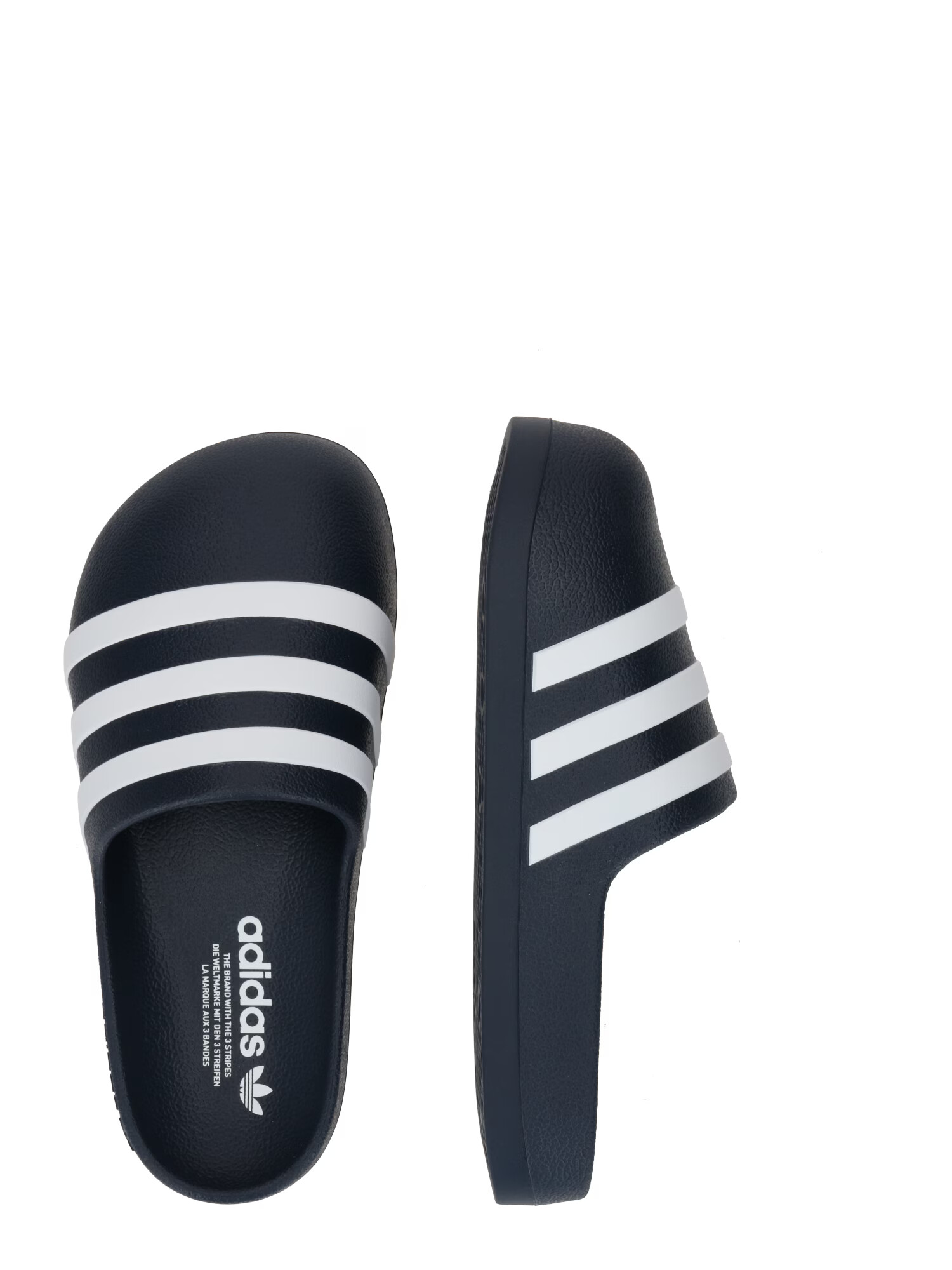 ADIDAS ORIGINALS Saboți 'Adifom Adilette' negru / alb - Pled.ro