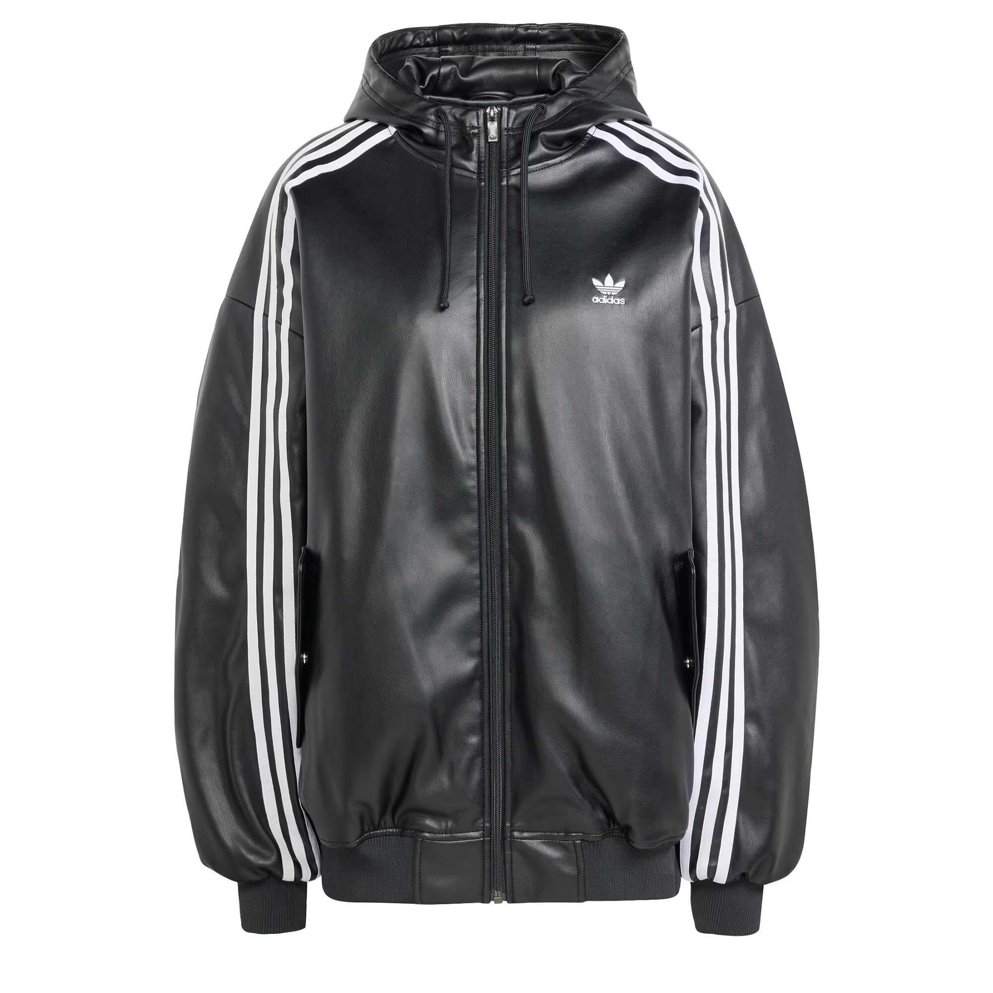 ADIDAS ORIGINALS Geacă de primăvară-toamnă 'Adilenium' negru / alb - Pled.ro