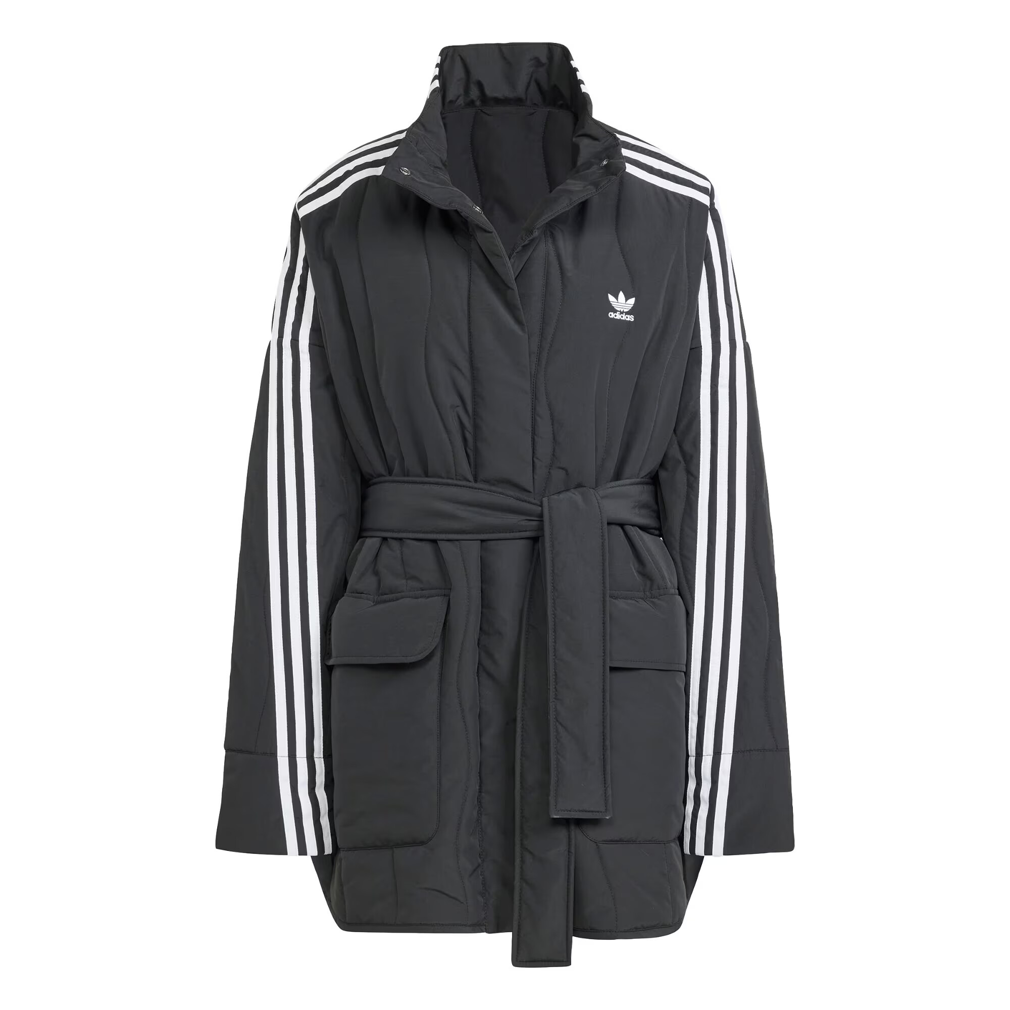 ADIDAS ORIGINALS Geacă de primăvară-toamnă 'Adilenium' negru / alb - Pled.ro