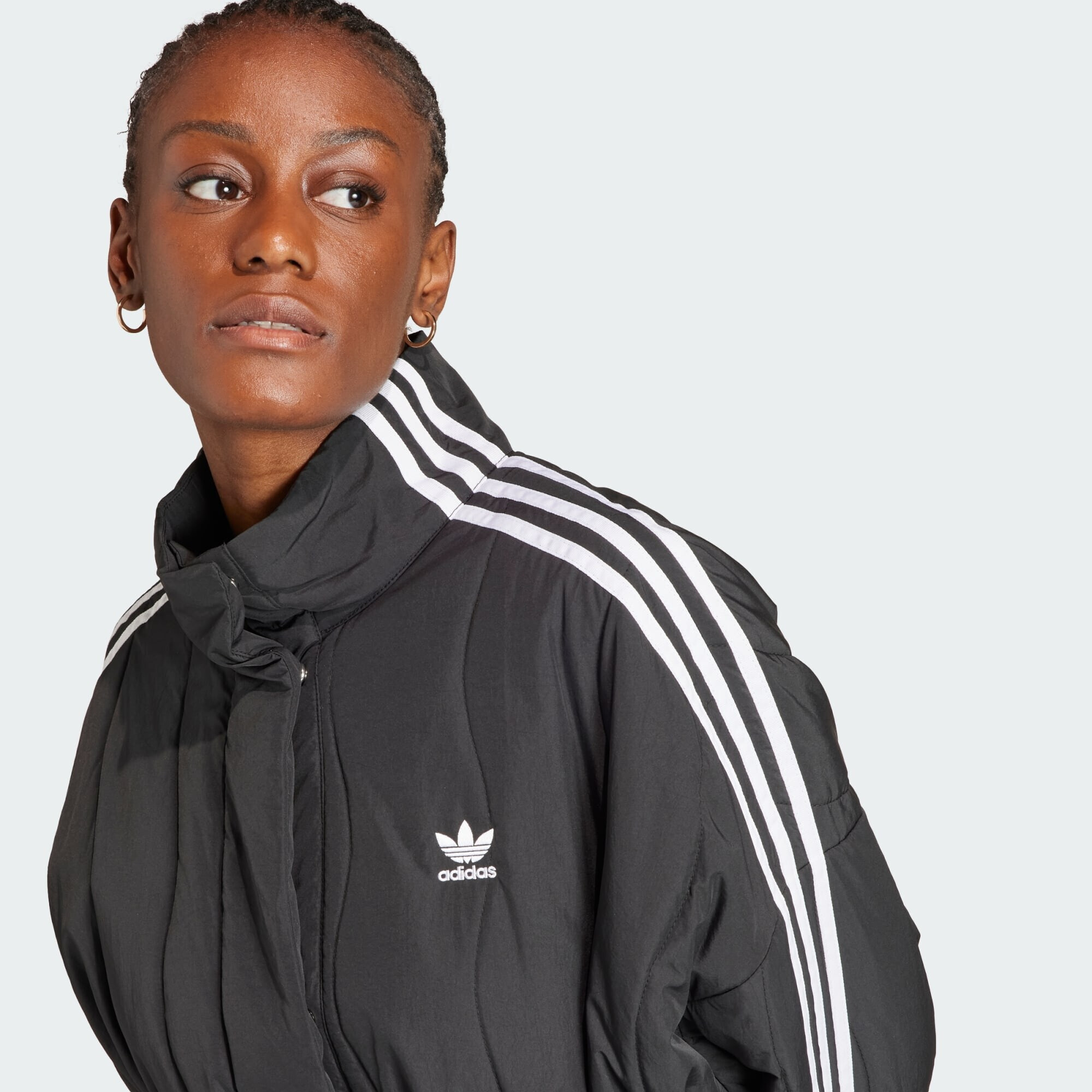 ADIDAS ORIGINALS Geacă de primăvară-toamnă 'Adilenium' negru / alb - Pled.ro