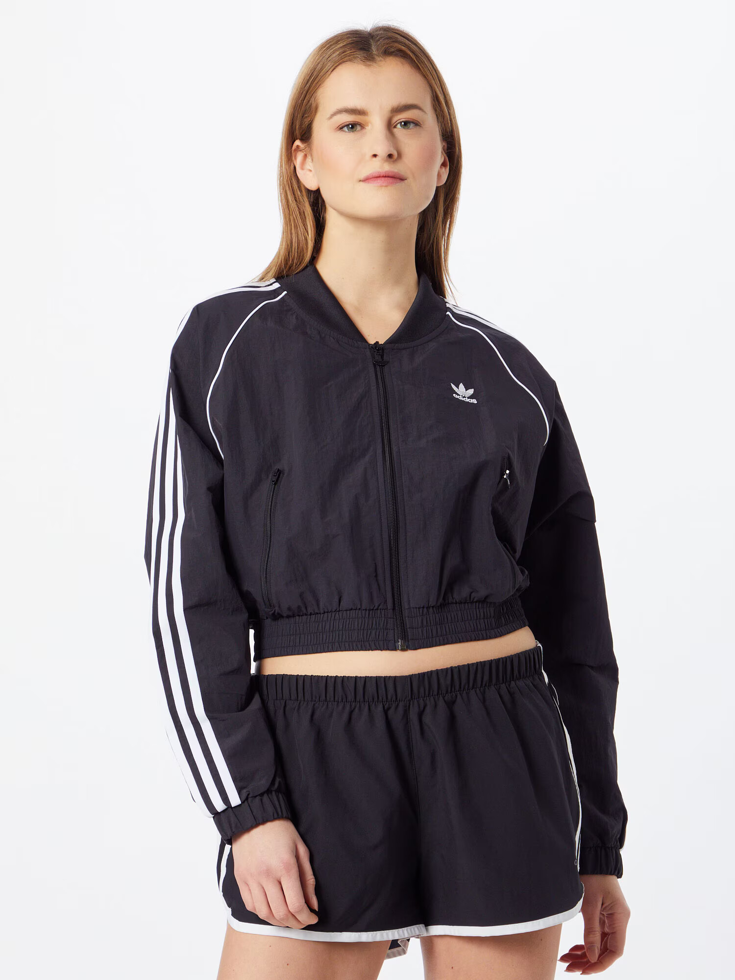 ADIDAS ORIGINALS Geacă de primăvară-toamnă albastru noapte / alb - Pled.ro