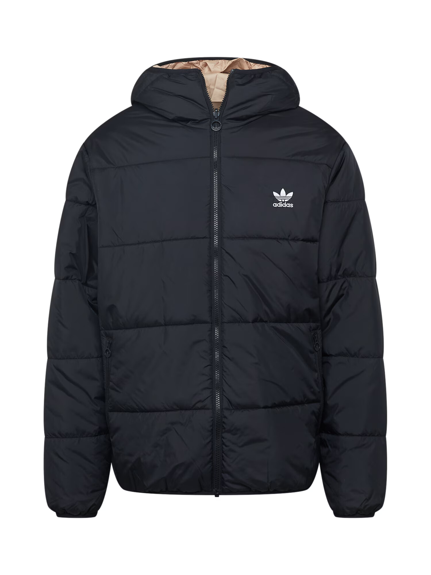 ADIDAS ORIGINALS Geacă de primăvară-toamnă 'Padded Reversible' bej / negru / alb - Pled.ro