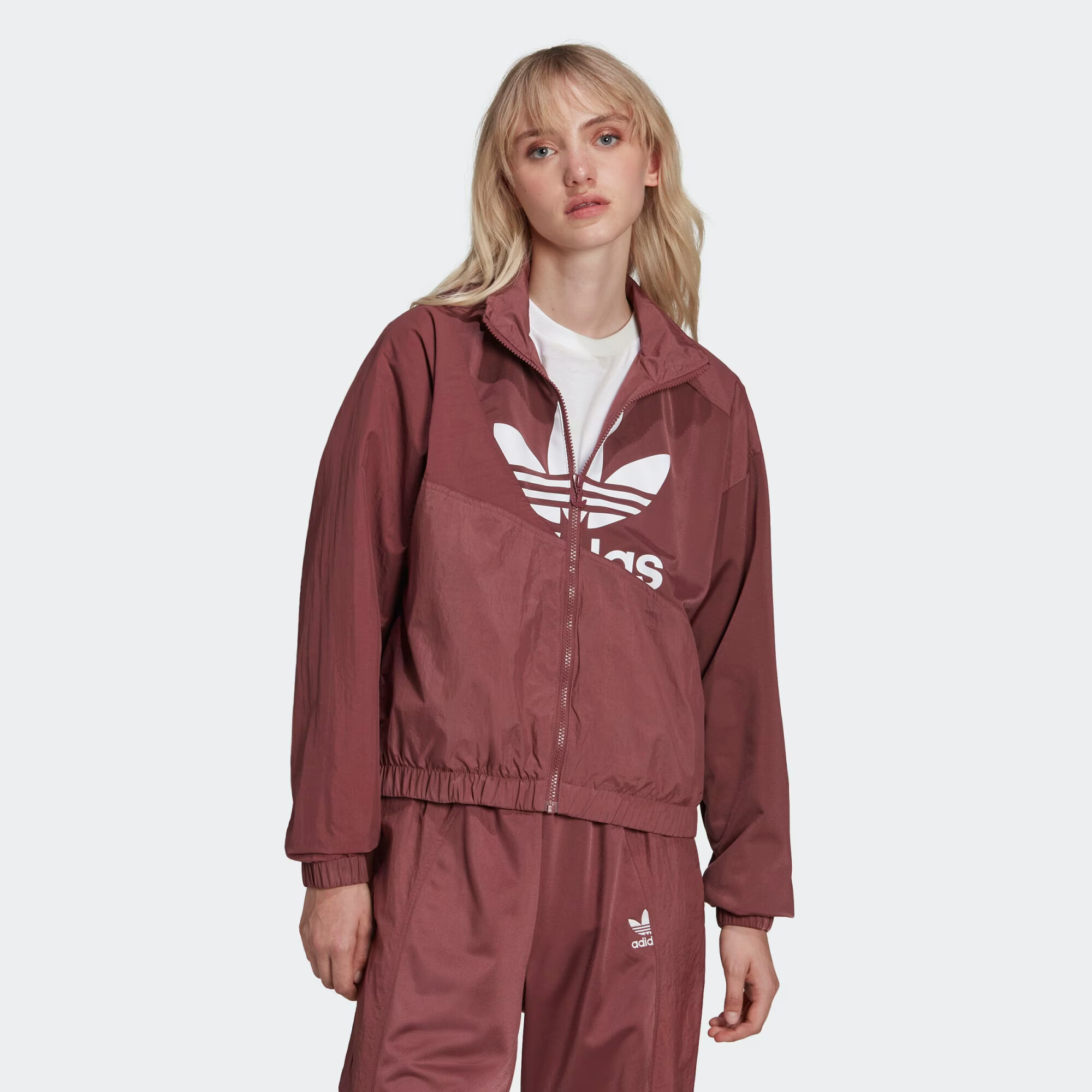 ADIDAS ORIGINALS Geacă de primăvară-toamnă maro pueblo / alb - Pled.ro