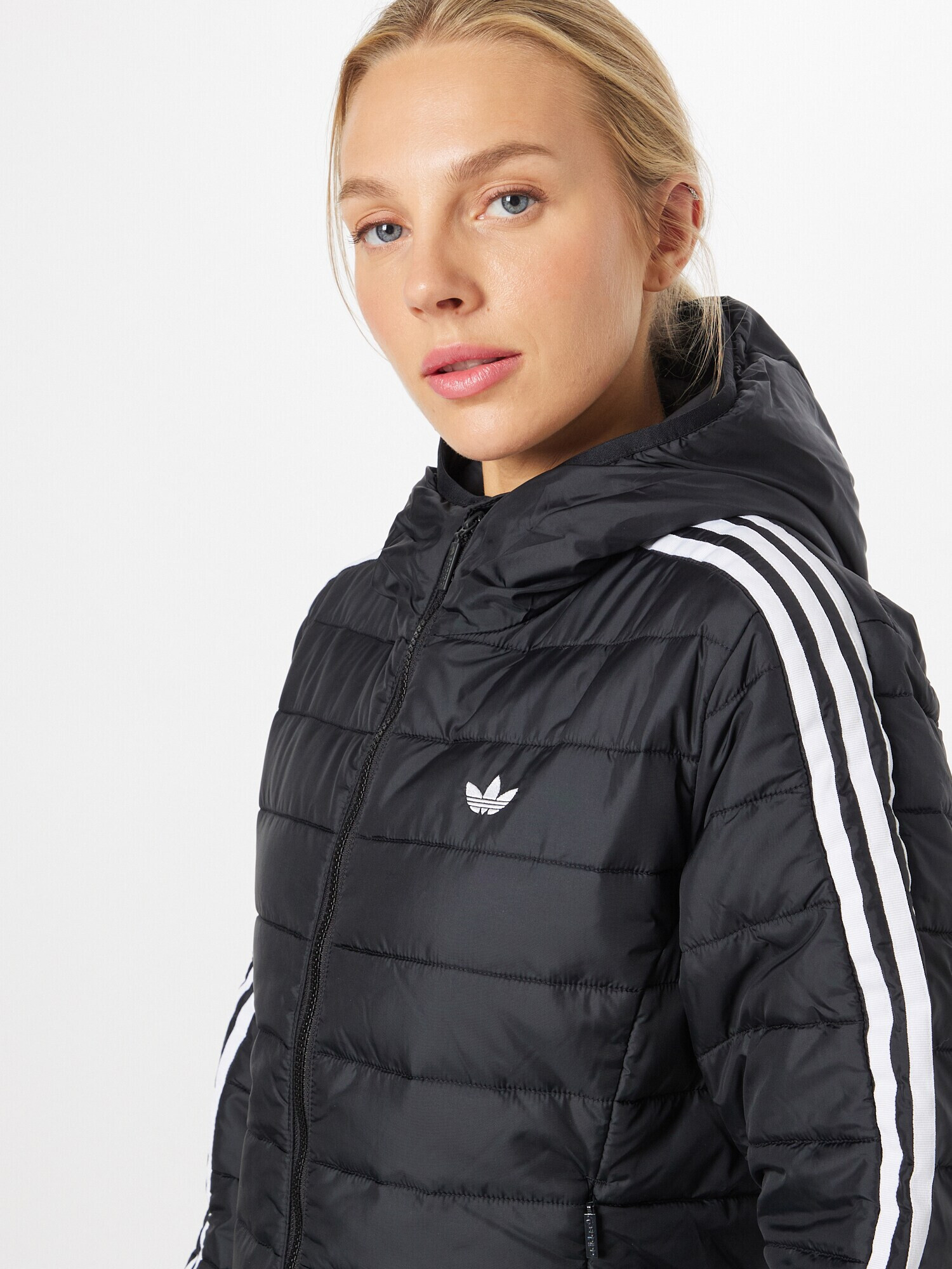 ADIDAS ORIGINALS Geacă de primăvară-toamnă 'Premium ' negru / alb - Pled.ro