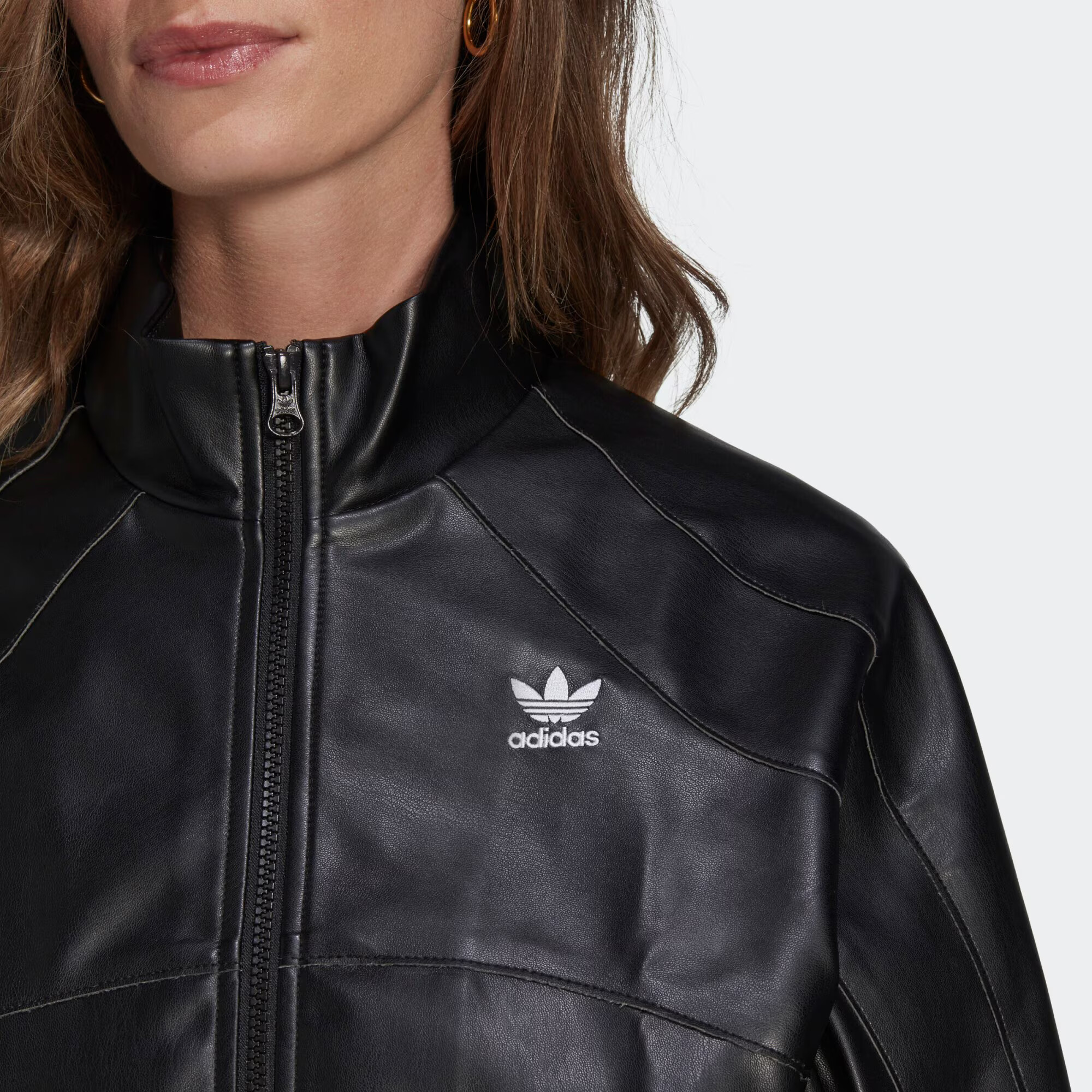 ADIDAS ORIGINALS Geacă de primăvară-toamnă negru / alb - Pled.ro