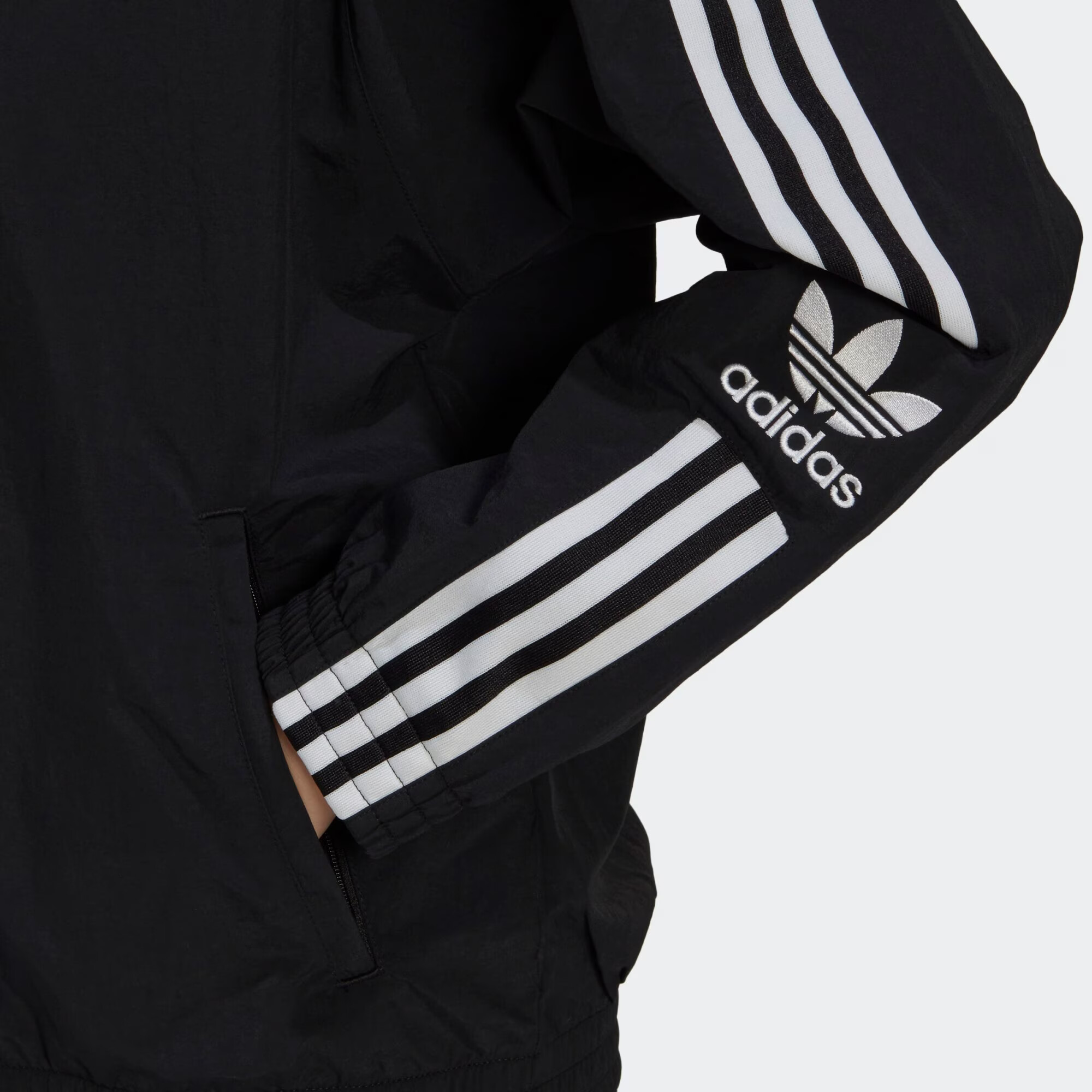 ADIDAS ORIGINALS Geacă de primăvară-toamnă 'Adicolor Classics Lock-Up' negru / alb - Pled.ro