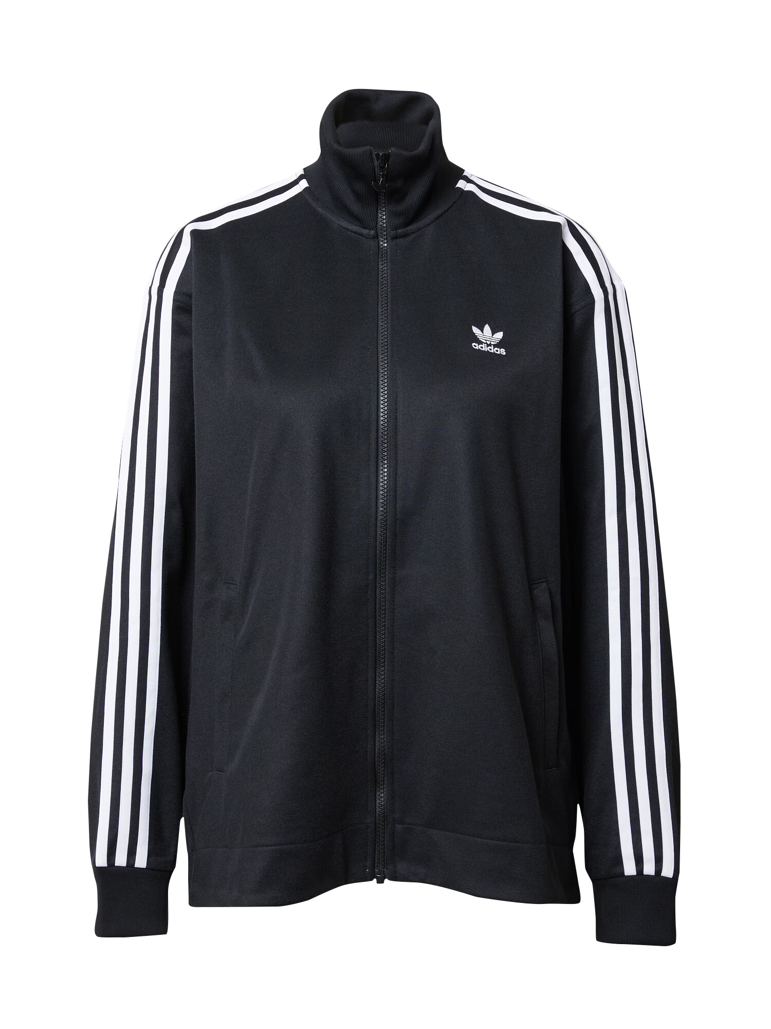 ADIDAS ORIGINALS Geacă de primăvară-toamnă 'Adicolor Classics Long' negru / alb - Pled.ro