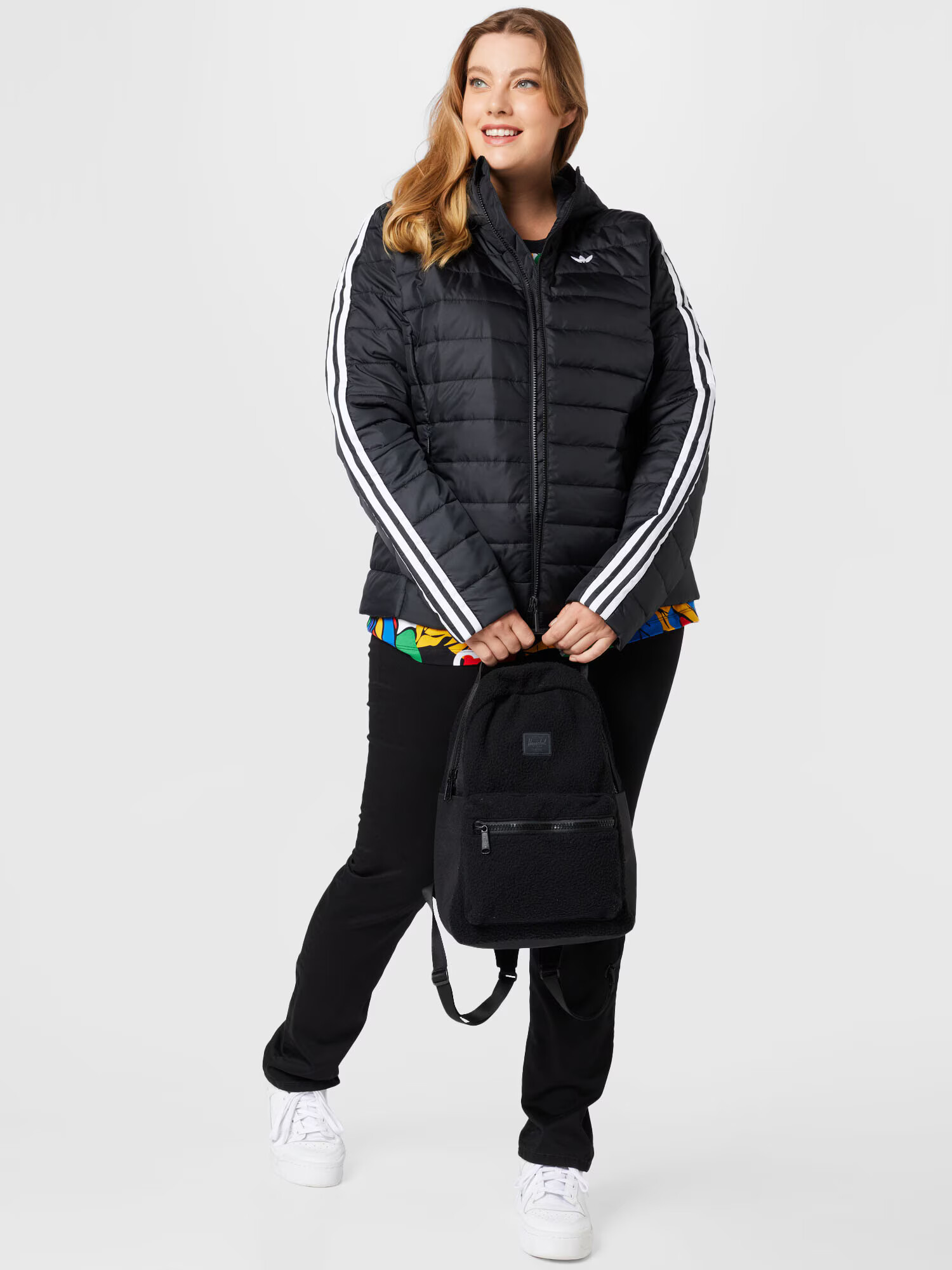 ADIDAS ORIGINALS Geacă de primăvară-toamnă 'Premium ' negru / alb - Pled.ro