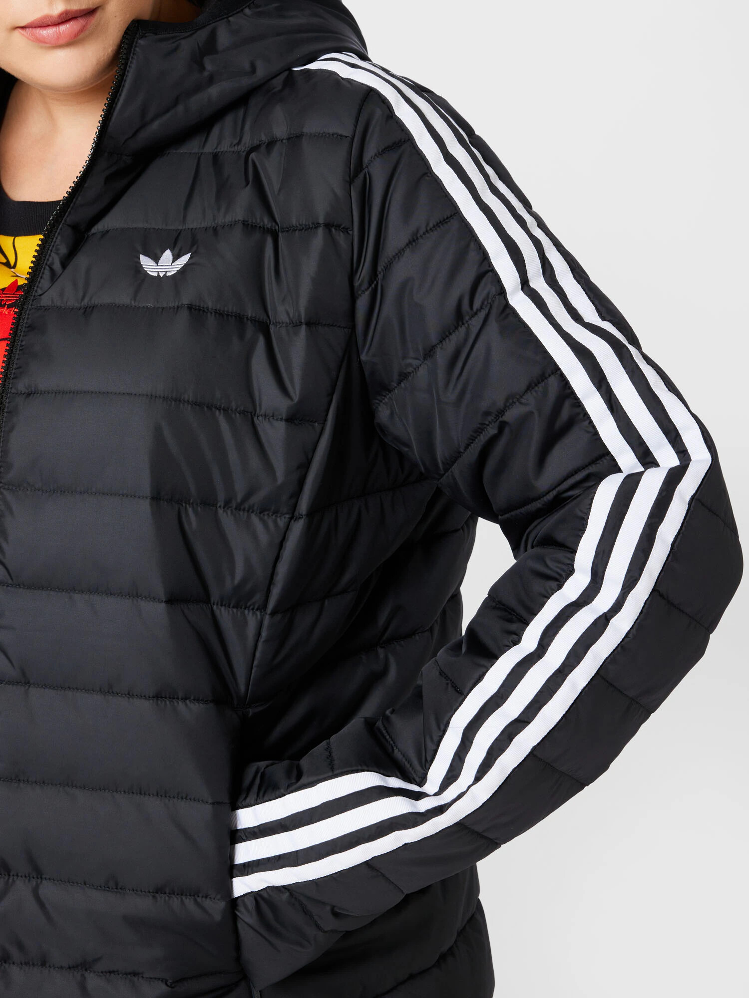 ADIDAS ORIGINALS Geacă de primăvară-toamnă 'Premium ' negru / alb - Pled.ro