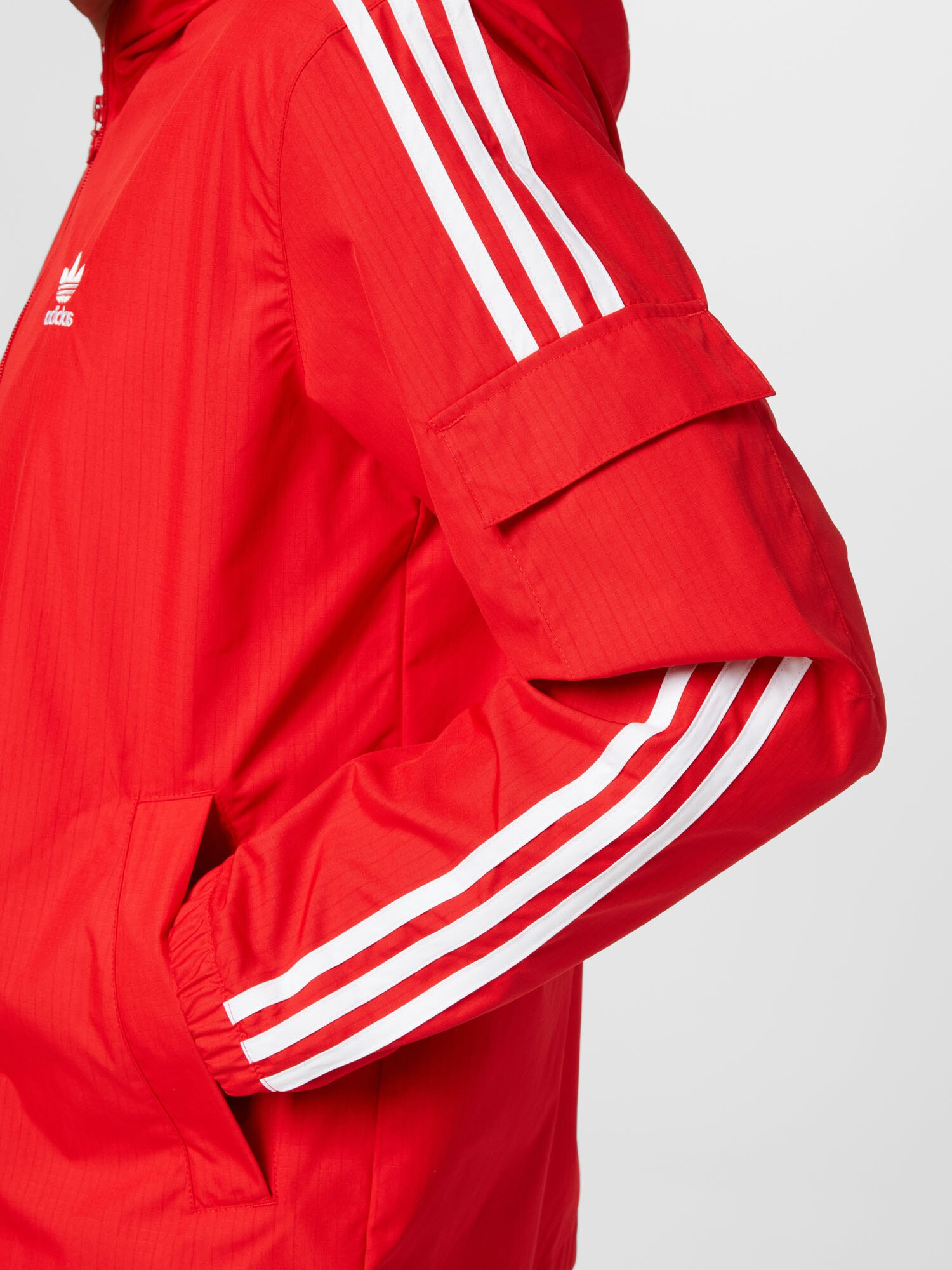 ADIDAS ORIGINALS Geacă de primăvară-toamnă 'Adicolor Classics 3-Stripes ' roșu / alb - Pled.ro