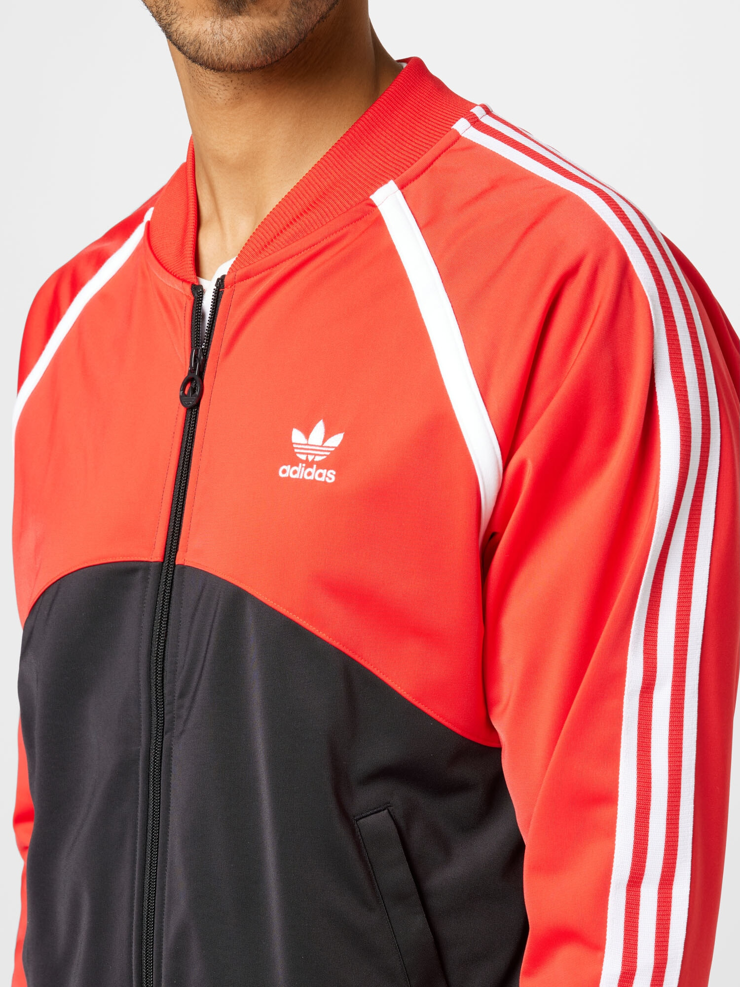 ADIDAS ORIGINALS Geacă de primăvară-toamnă roșu / negru / alb - Pled.ro