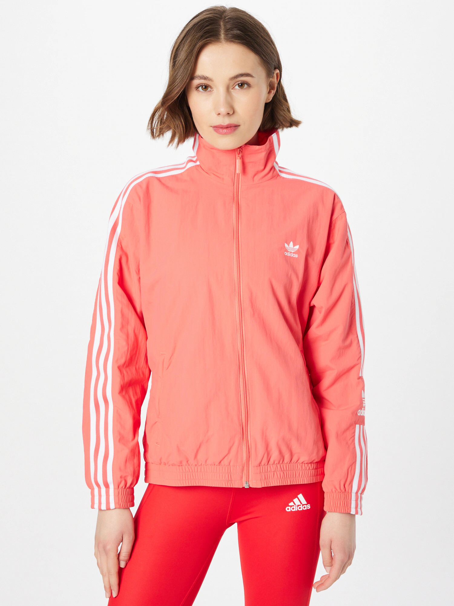 ADIDAS ORIGINALS Geacă de primăvară-toamnă roșu pepene / alb - Pled.ro