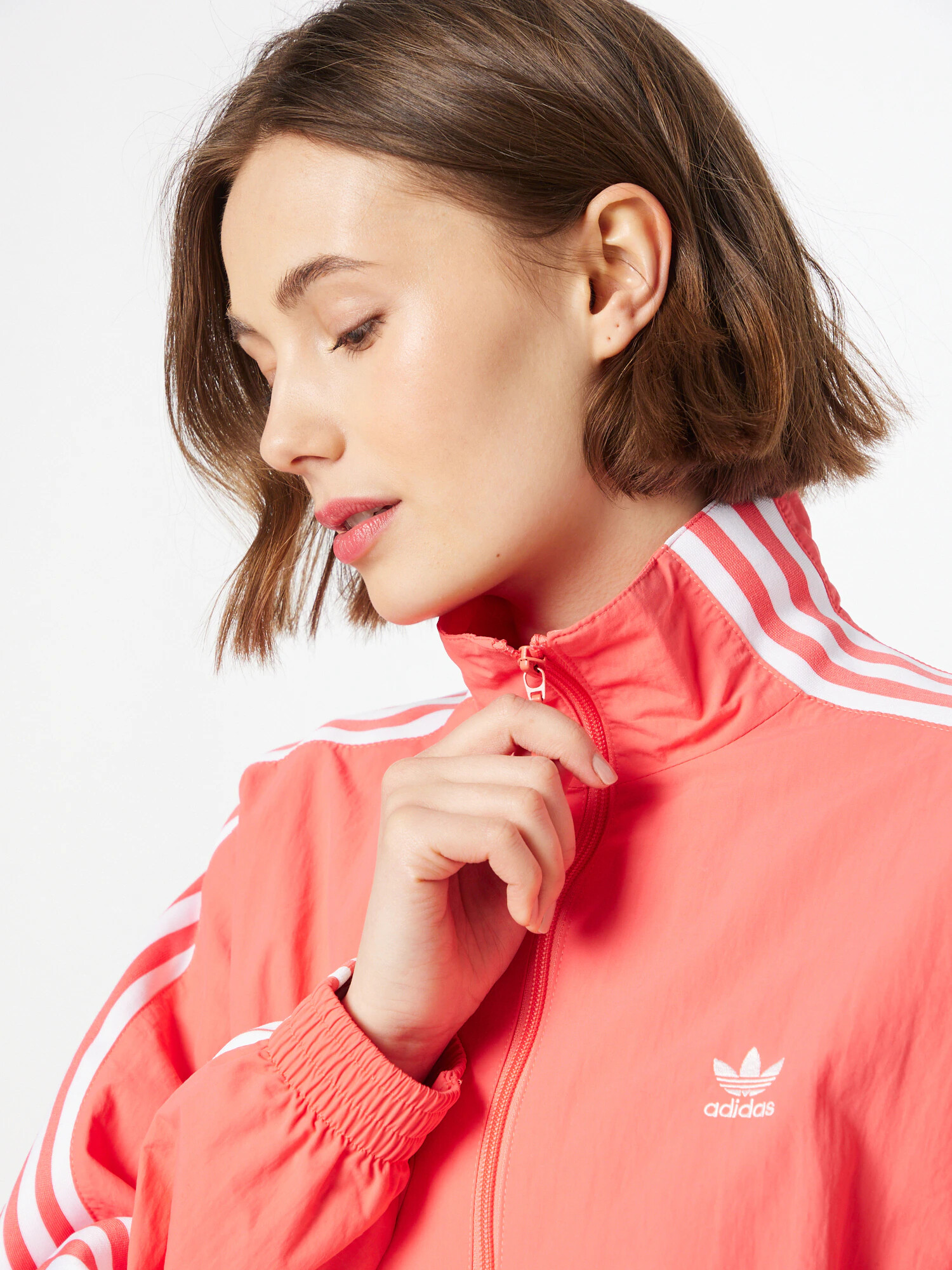 ADIDAS ORIGINALS Geacă de primăvară-toamnă roșu pepene / alb - Pled.ro