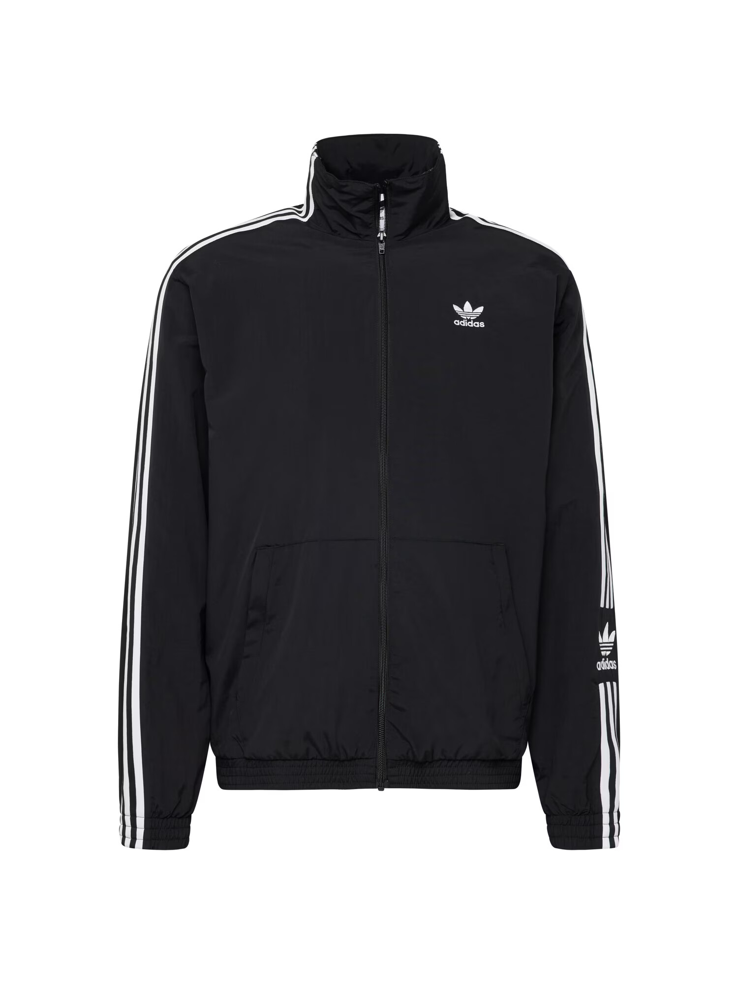 ADIDAS ORIGINALS Geacă de primăvară-toamnă 'Adicolor Classics Trefoil' negru / alb - Pled.ro