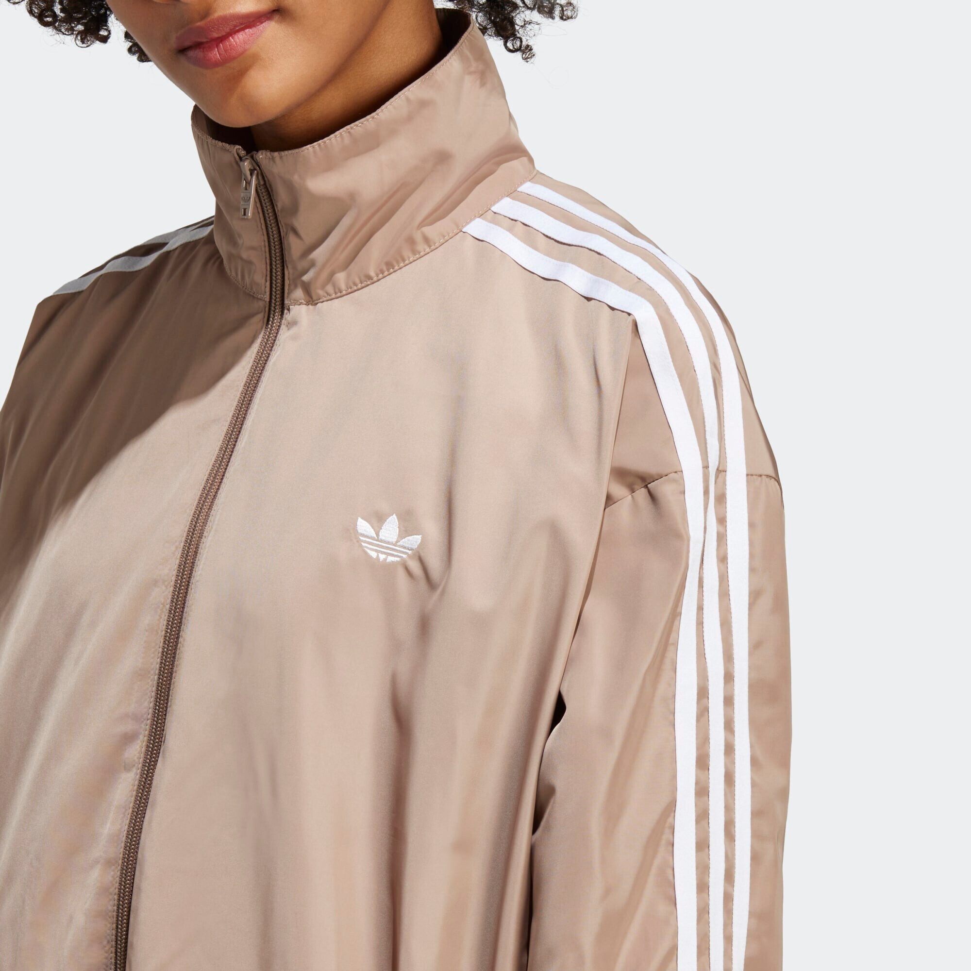 ADIDAS ORIGINALS Geacă de primăvară-toamnă maro deschis / alb - Pled.ro