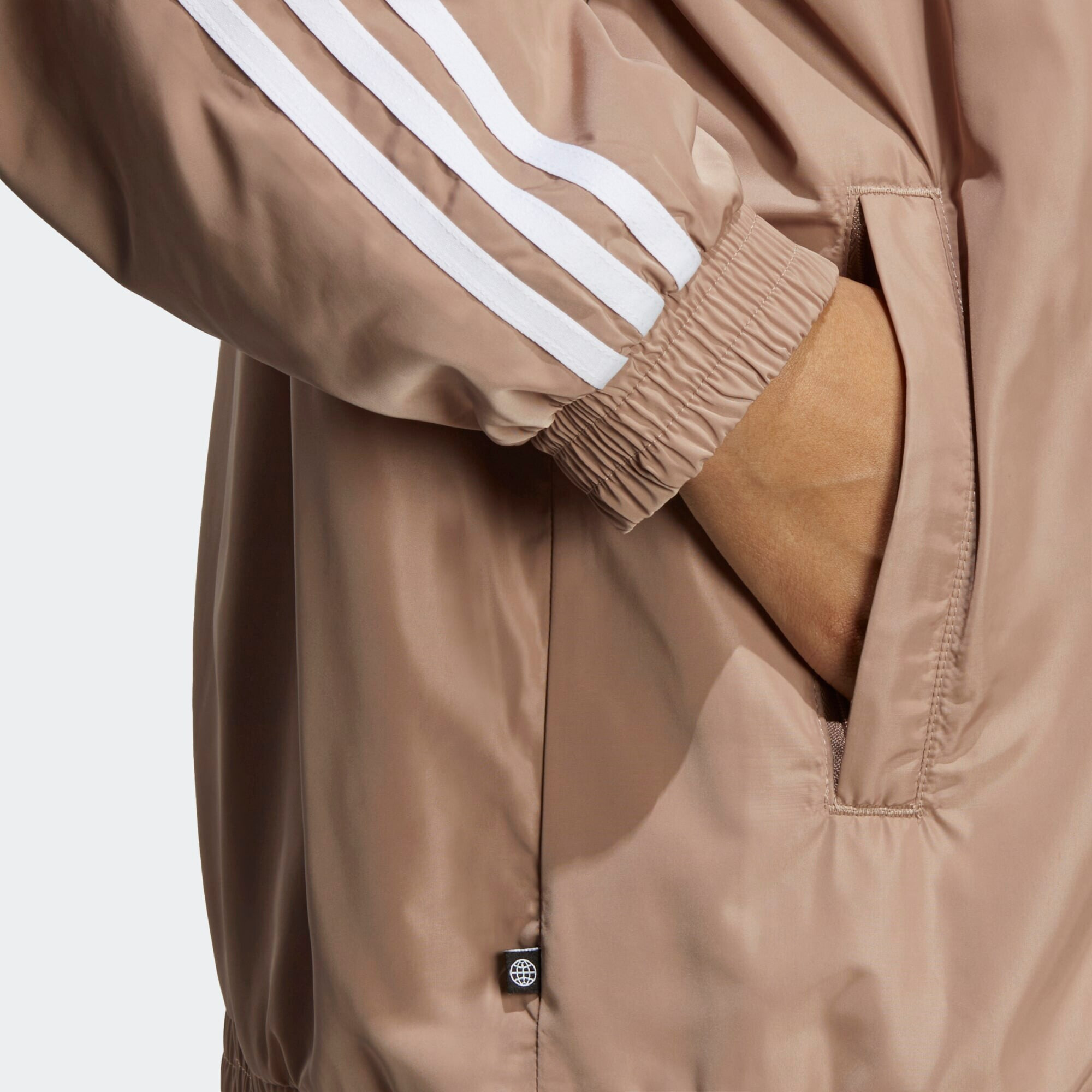 ADIDAS ORIGINALS Geacă de primăvară-toamnă maro deschis / alb - Pled.ro