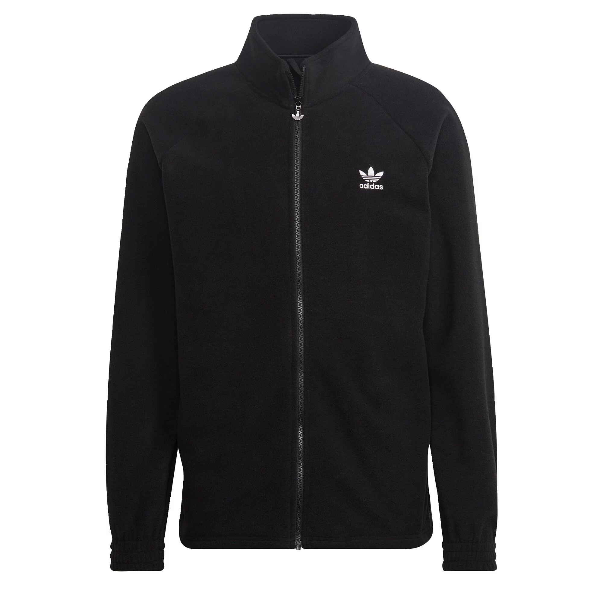 ADIDAS ORIGINALS Jachetă fleece 'Adicolor Classics Trefoil' negru / alb - Pled.ro