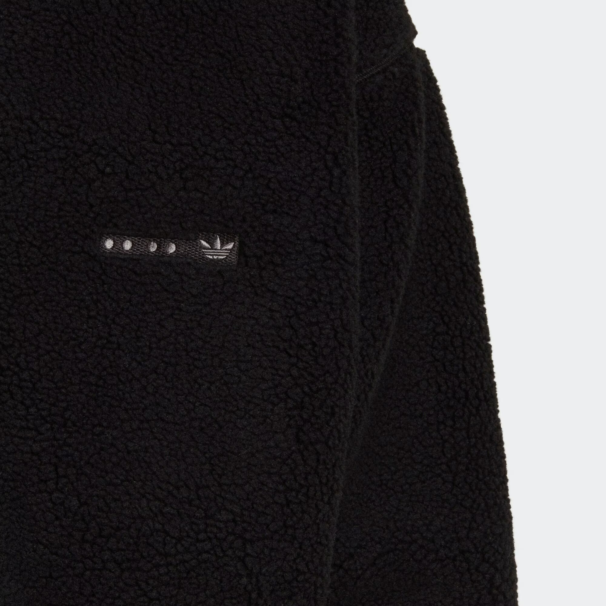 ADIDAS ORIGINALS Jachetă fleece 'Reclaim Sherpa' negru / alb - Pled.ro