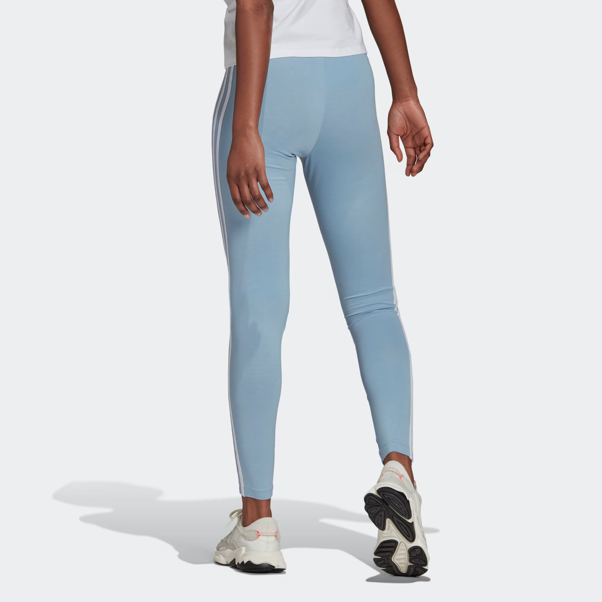 ADIDAS ORIGINALS Leggings albastru deschis / alb - Pled.ro