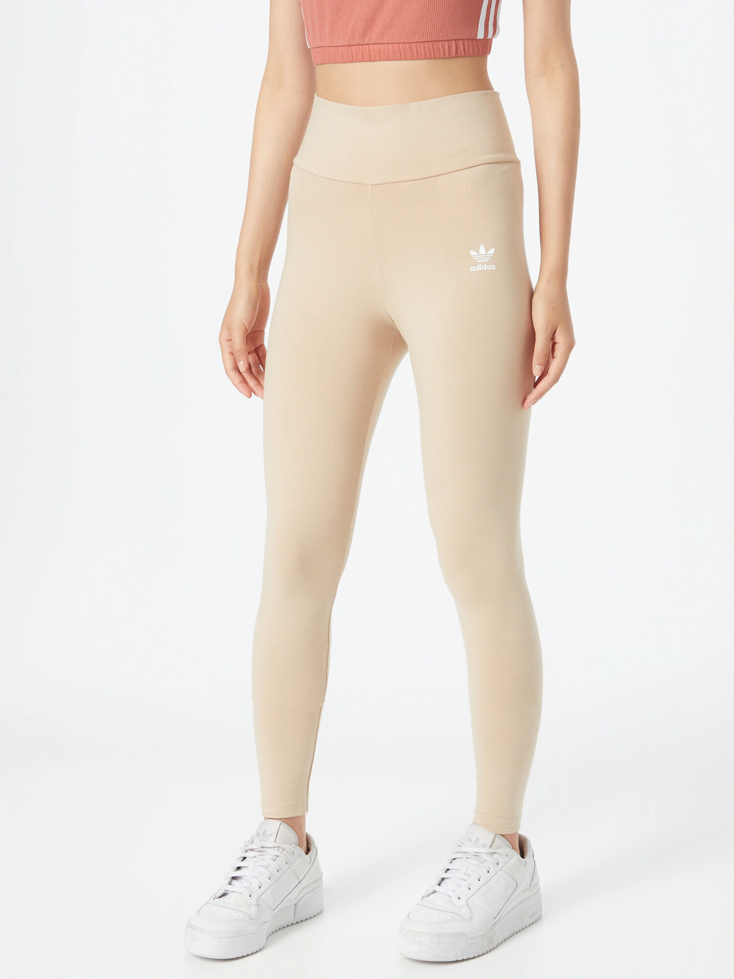 ADIDAS ORIGINALS Leggings bej / alb - Pled.ro