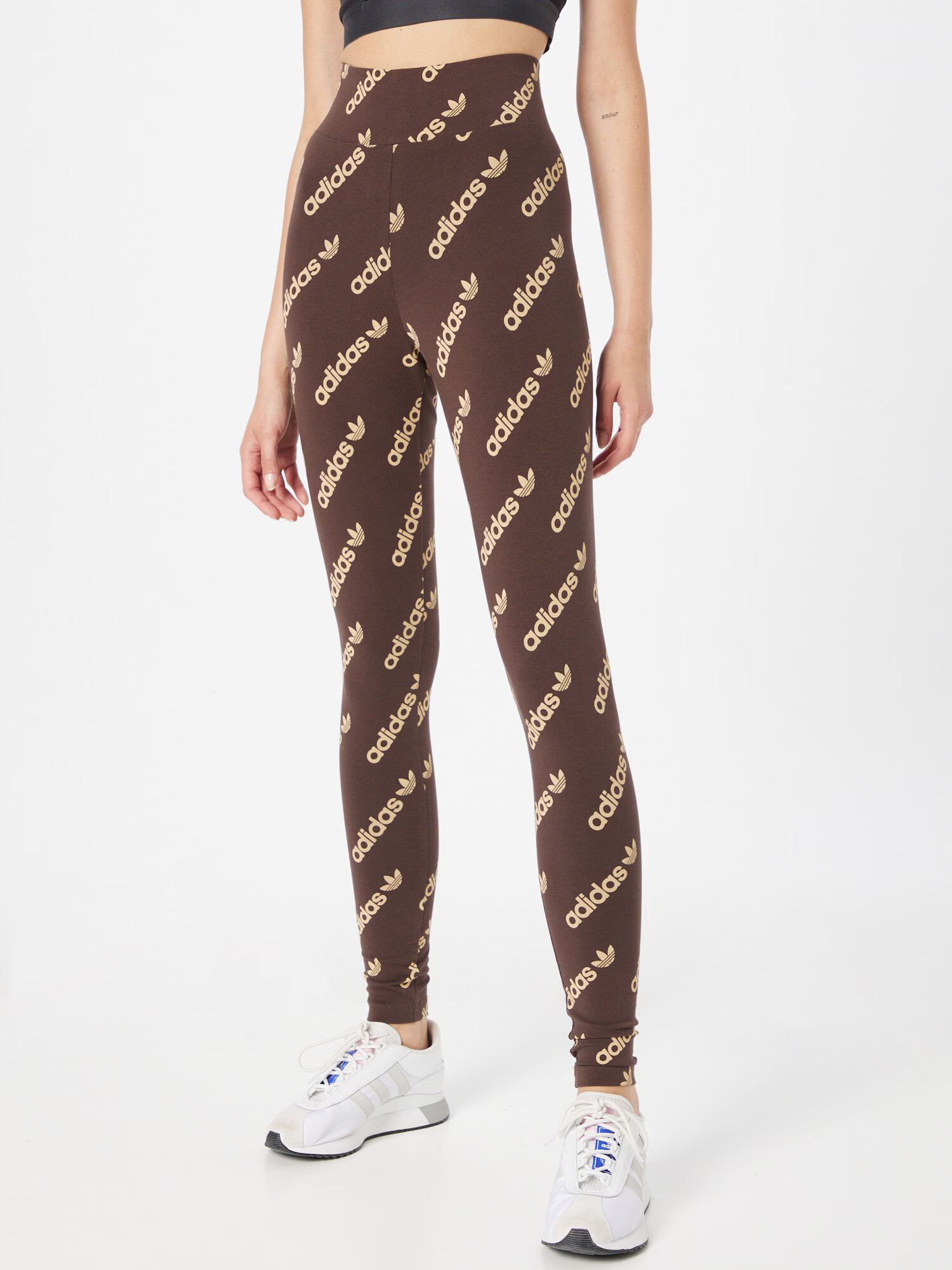 ADIDAS ORIGINALS Leggings bej / maro închis - Pled.ro