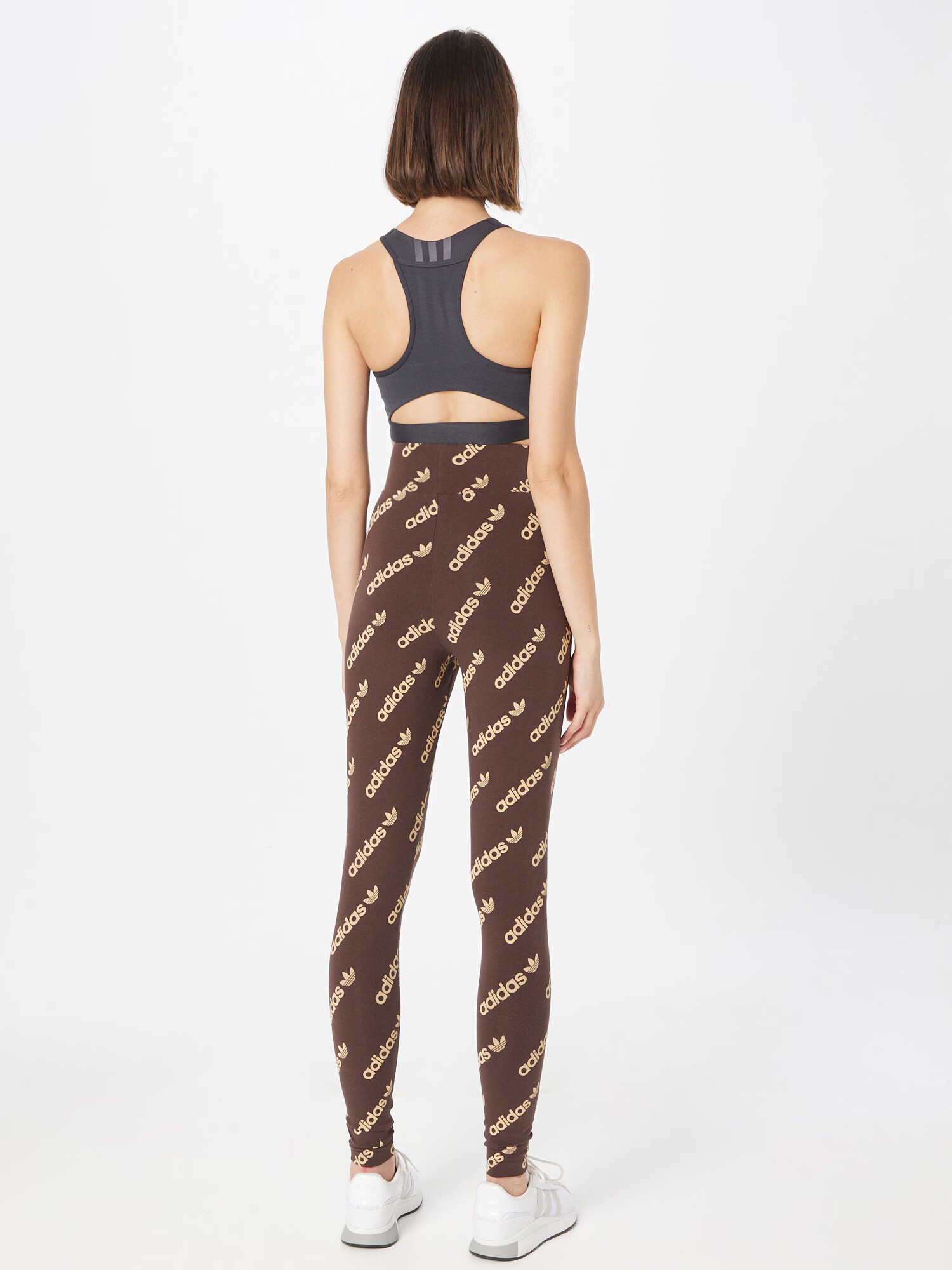 ADIDAS ORIGINALS Leggings bej / maro închis - Pled.ro