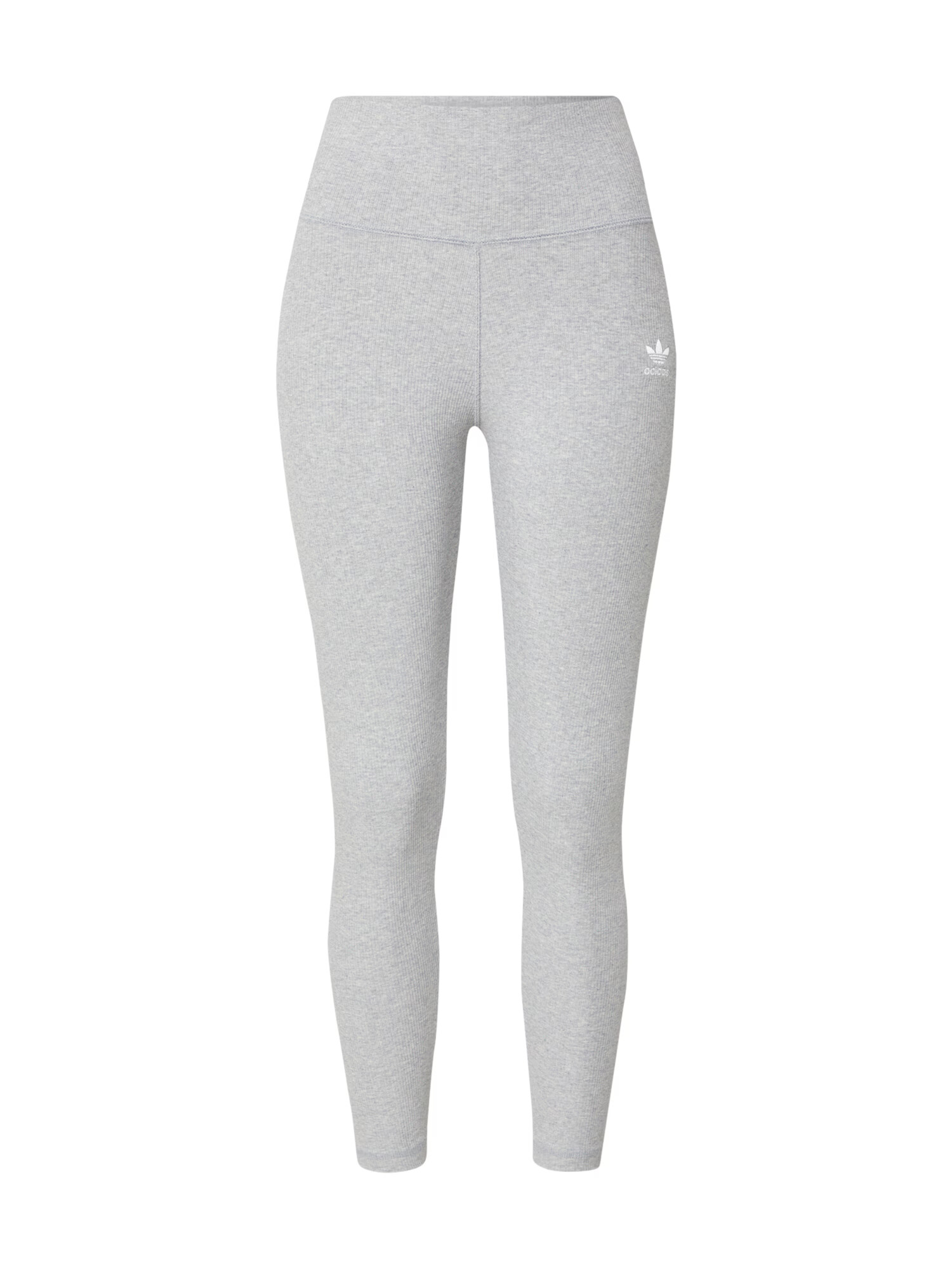 ADIDAS ORIGINALS Leggings 'Adicolor Essentials+ Ribbed ' gri / alb - Pled.ro