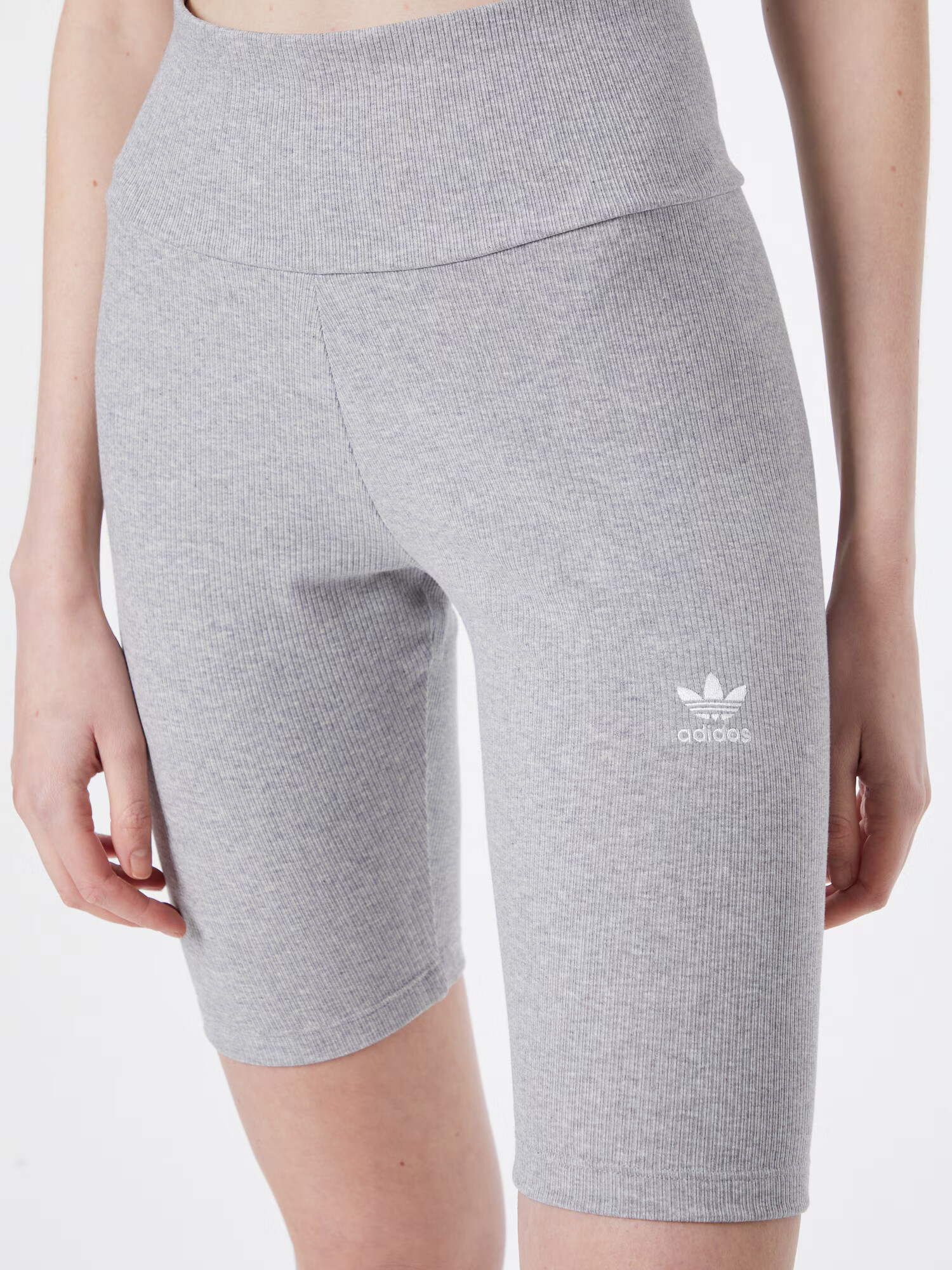 ADIDAS ORIGINALS Leggings 'Adicolor Essentials' gri amestecat / alb - Pled.ro