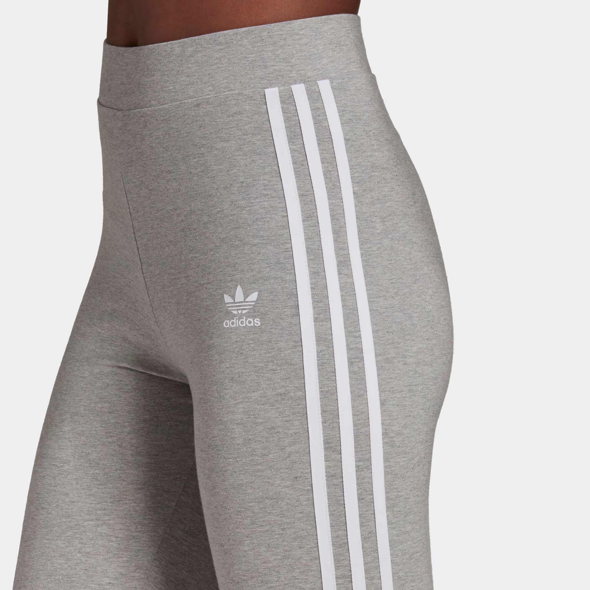 ADIDAS ORIGINALS Leggings gri amestecat / alb - Pled.ro