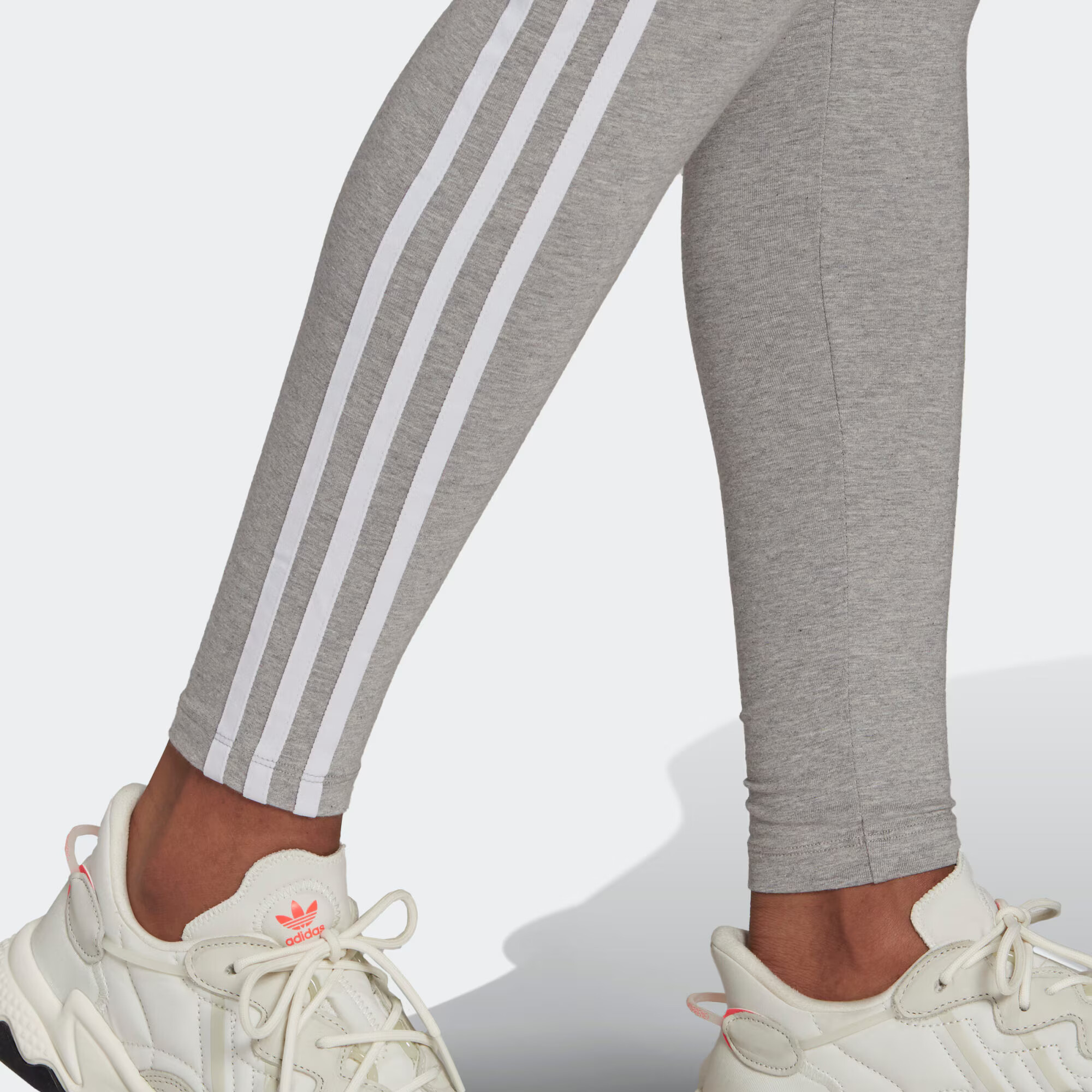 ADIDAS ORIGINALS Leggings gri amestecat / alb - Pled.ro