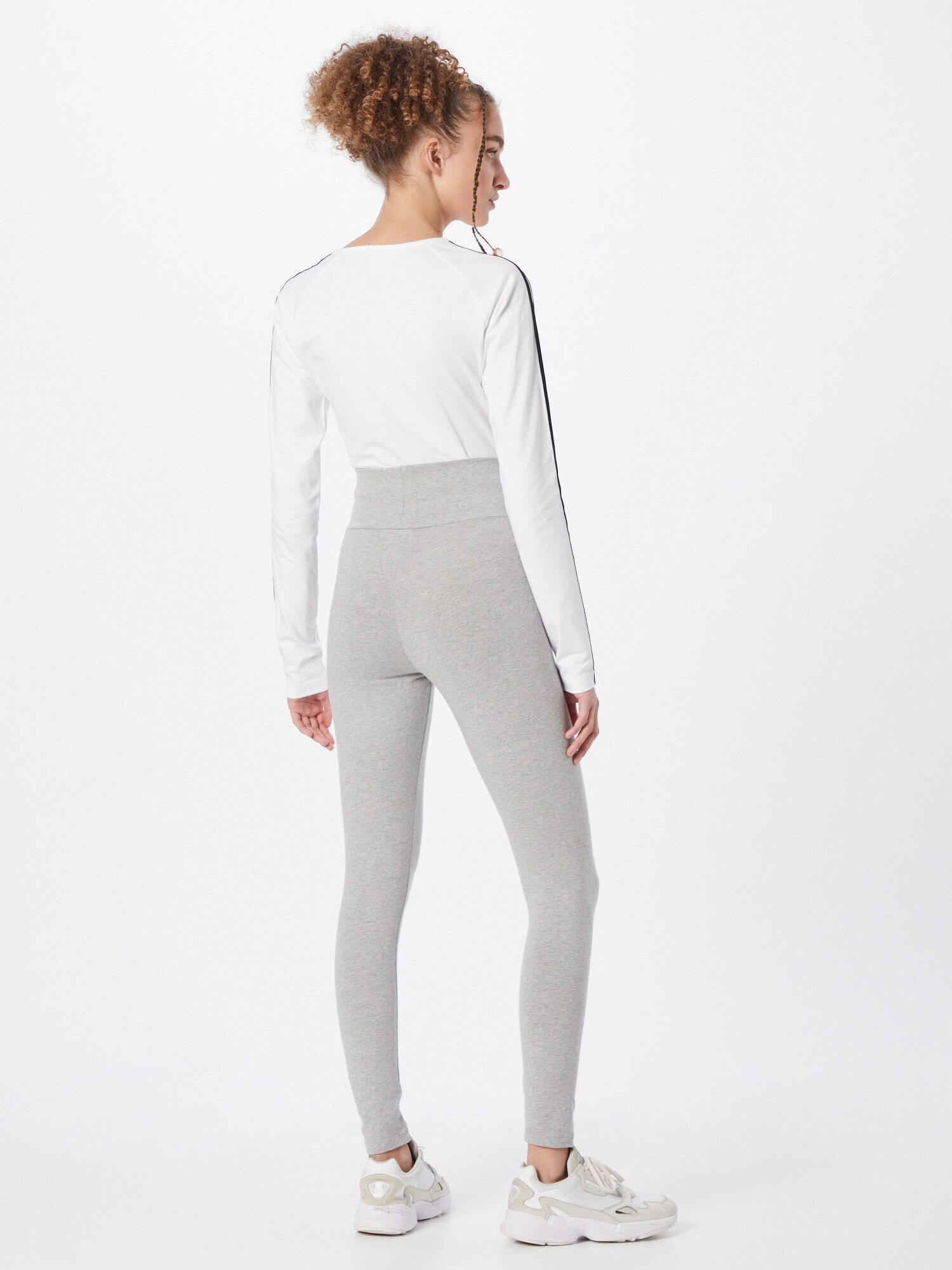 ADIDAS ORIGINALS Leggings 'Adicolor Essentials' gri deschis / alb - Pled.ro