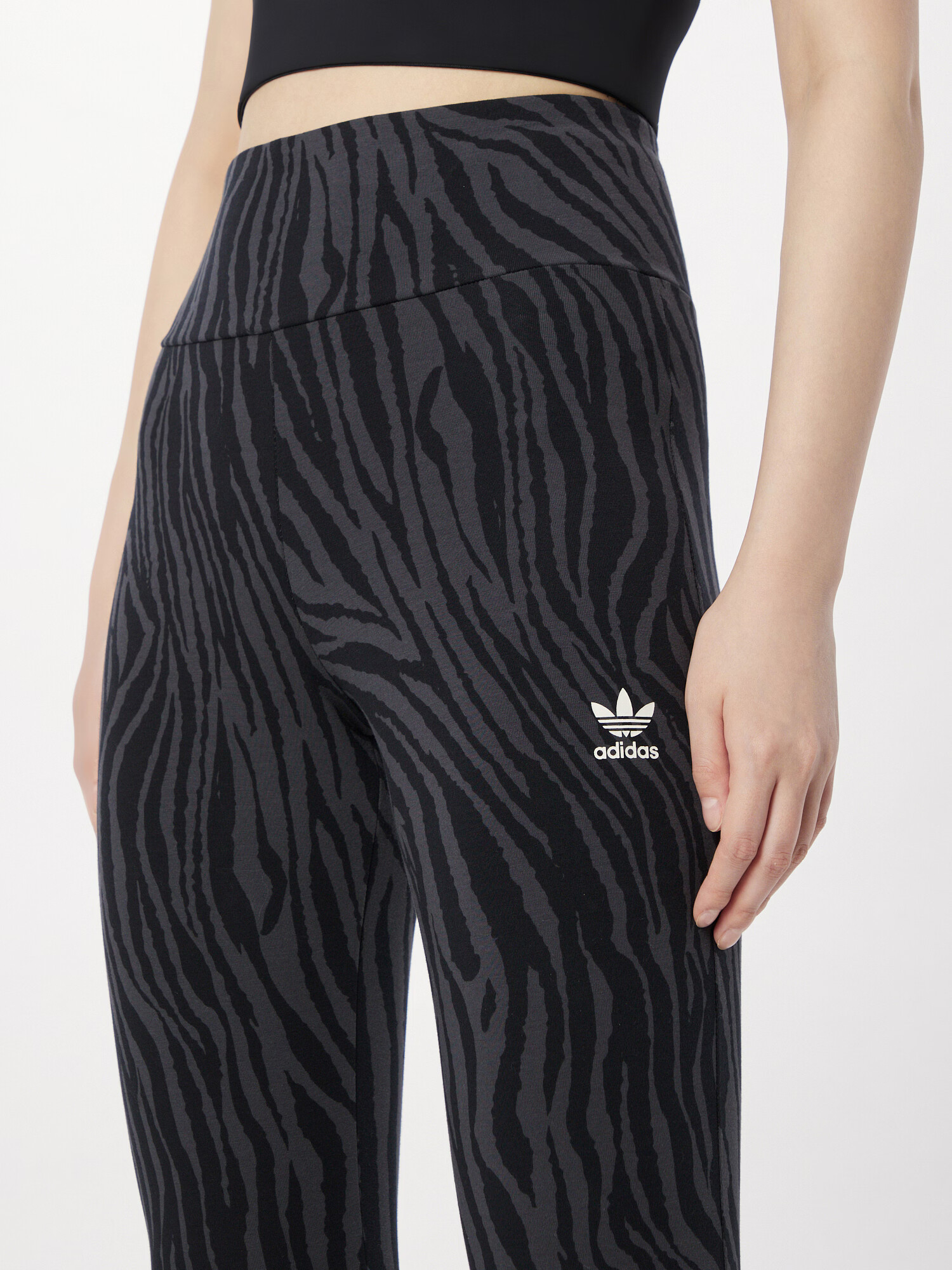 ADIDAS ORIGINALS Leggings 'Essentials' gri închis / negru - Pled.ro