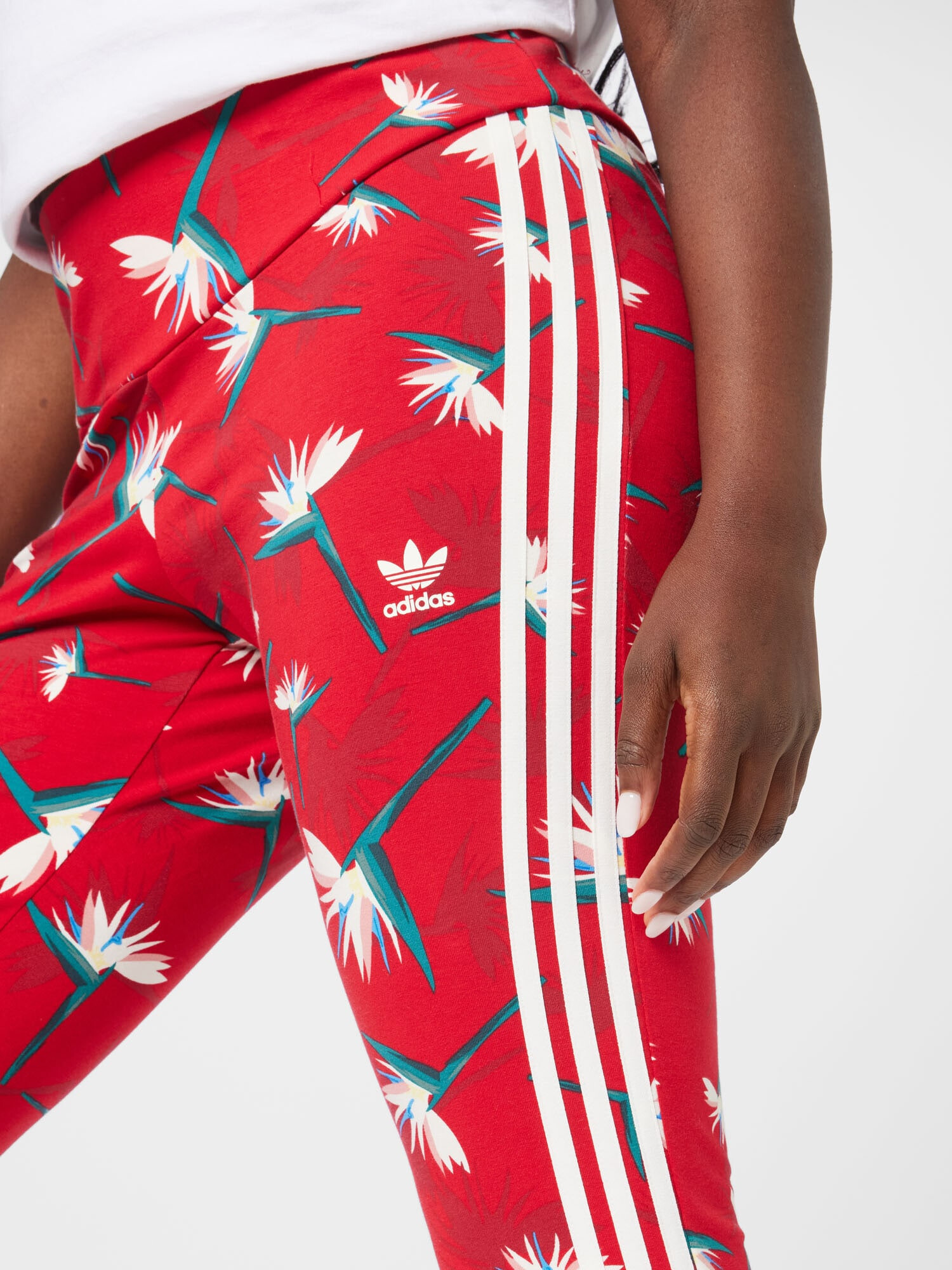 ADIDAS ORIGINALS Leggings mai multe culori / roșu - Pled.ro