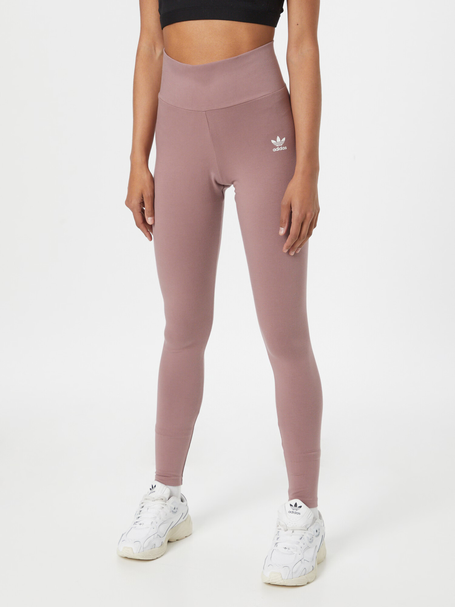 ADIDAS ORIGINALS Leggings 'Adicolor Essentials' mauve / alb - Pled.ro