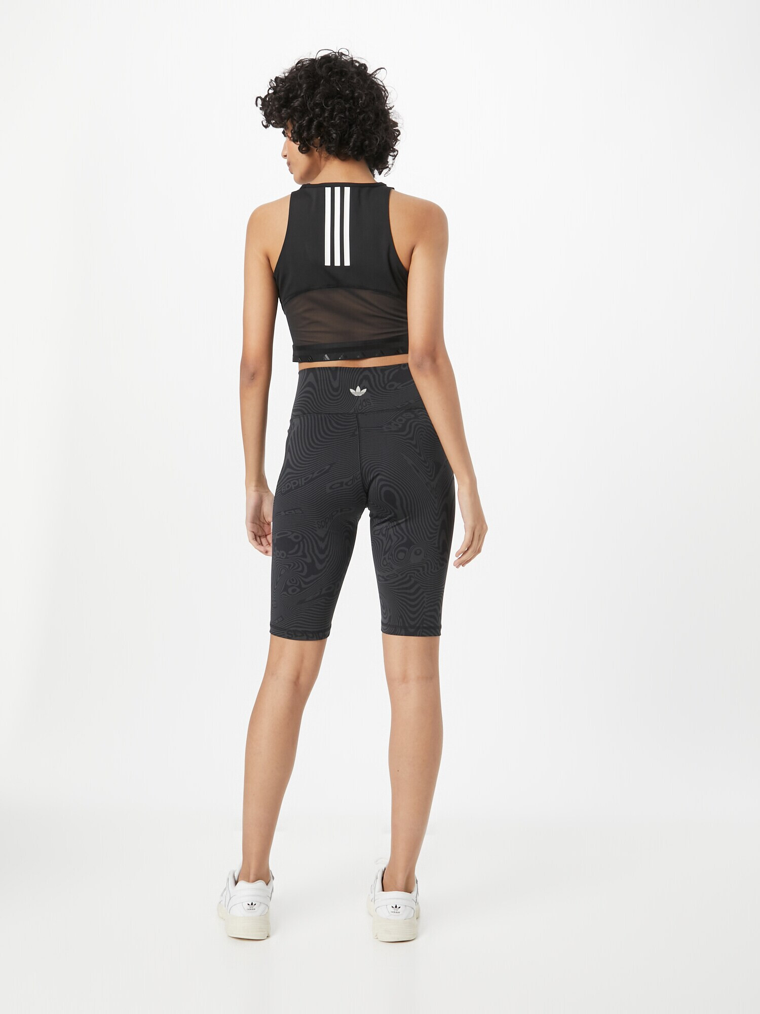 ADIDAS ORIGINALS Leggings 'Marble Print Bike' negru - Pled.ro