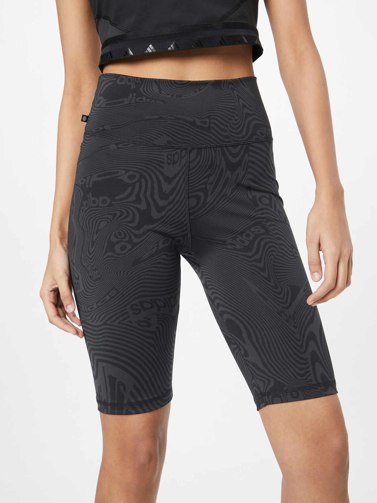 ADIDAS ORIGINALS Leggings 'Marble Print Bike' negru - Pled.ro