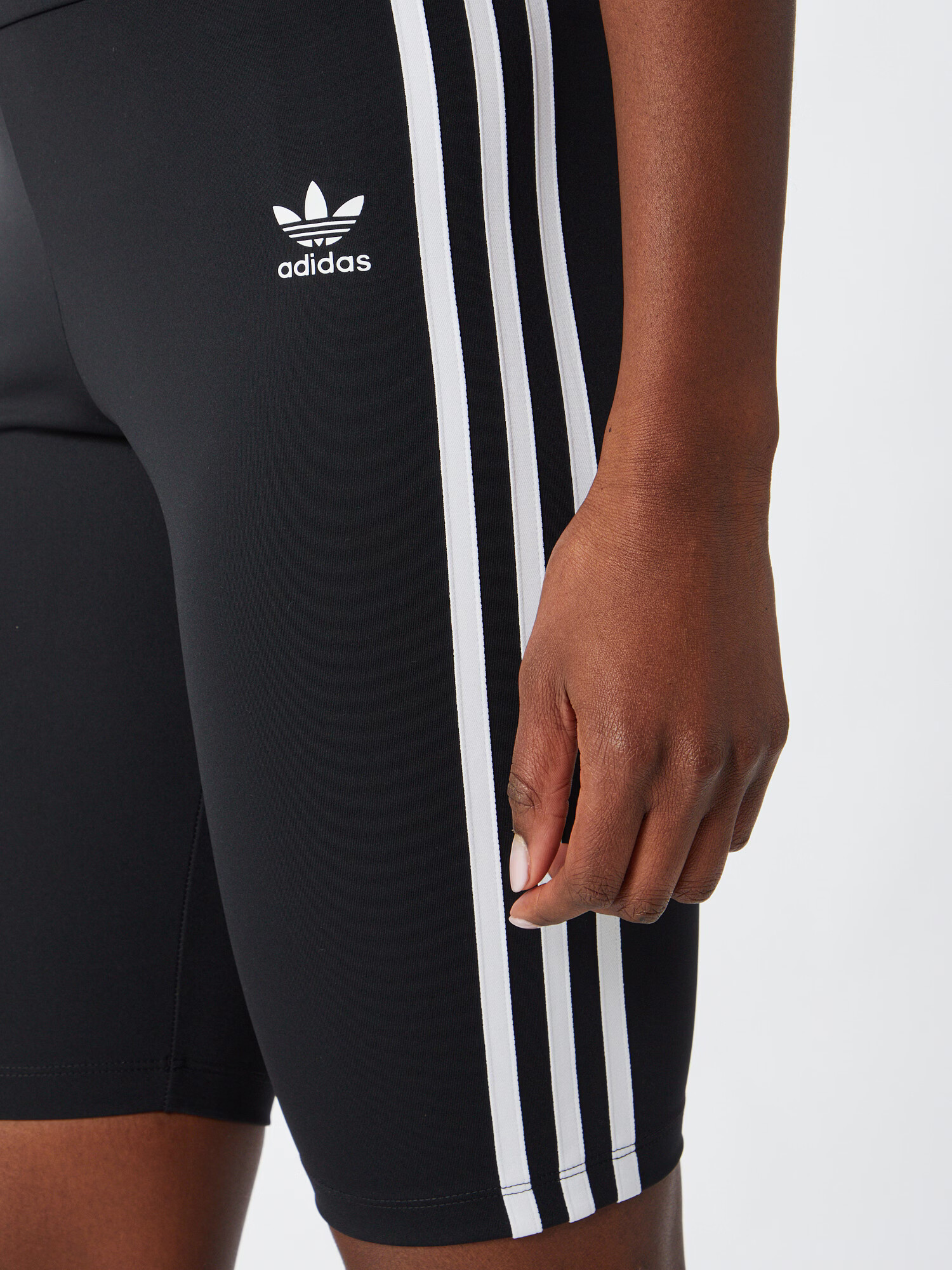 ADIDAS ORIGINALS Leggings 'Adicolor Classics Primeblue High-Waisted' negru / alb - Pled.ro