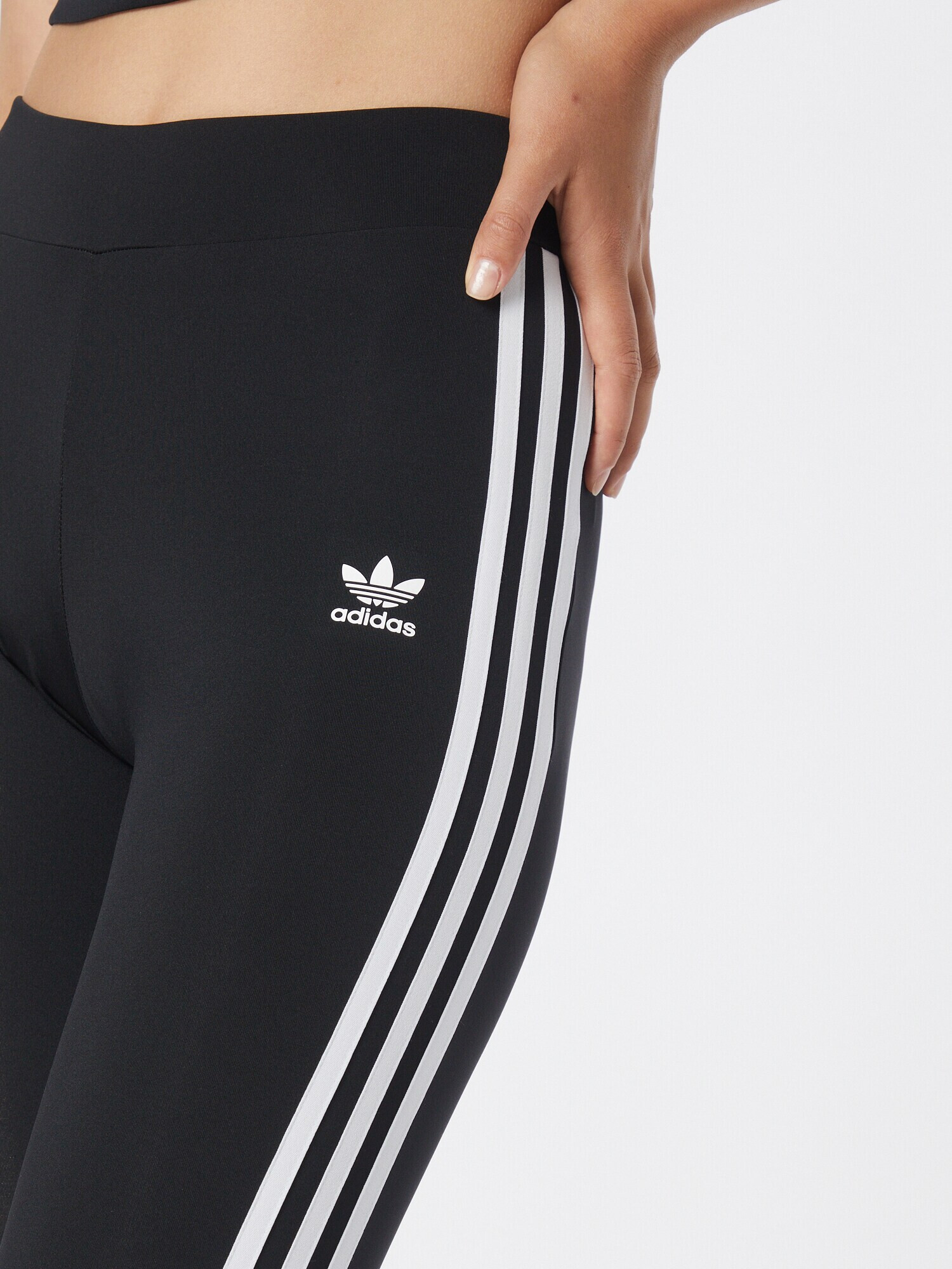 ADIDAS ORIGINALS Leggings negru / alb - Pled.ro