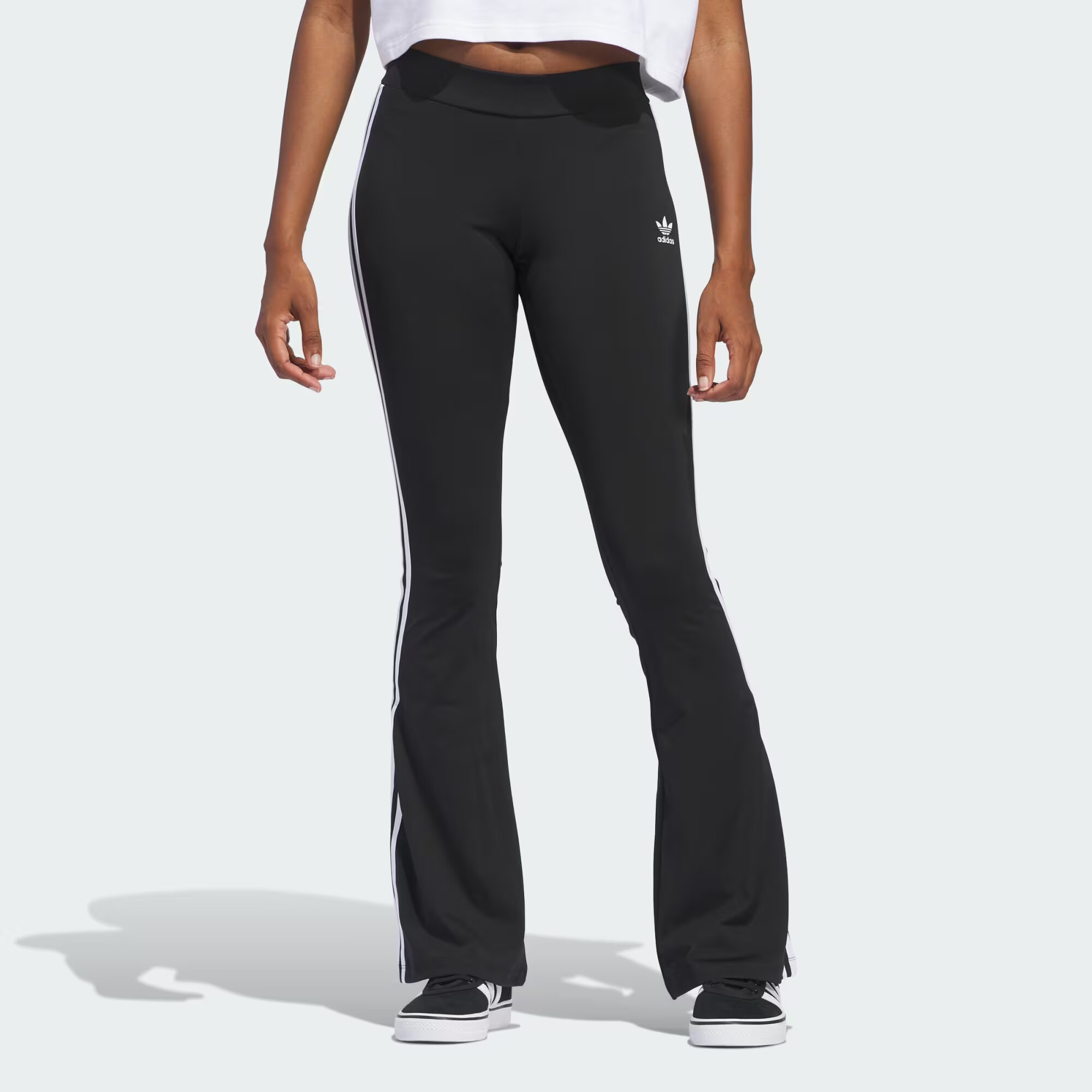 ADIDAS ORIGINALS Leggings negru / alb - Pled.ro