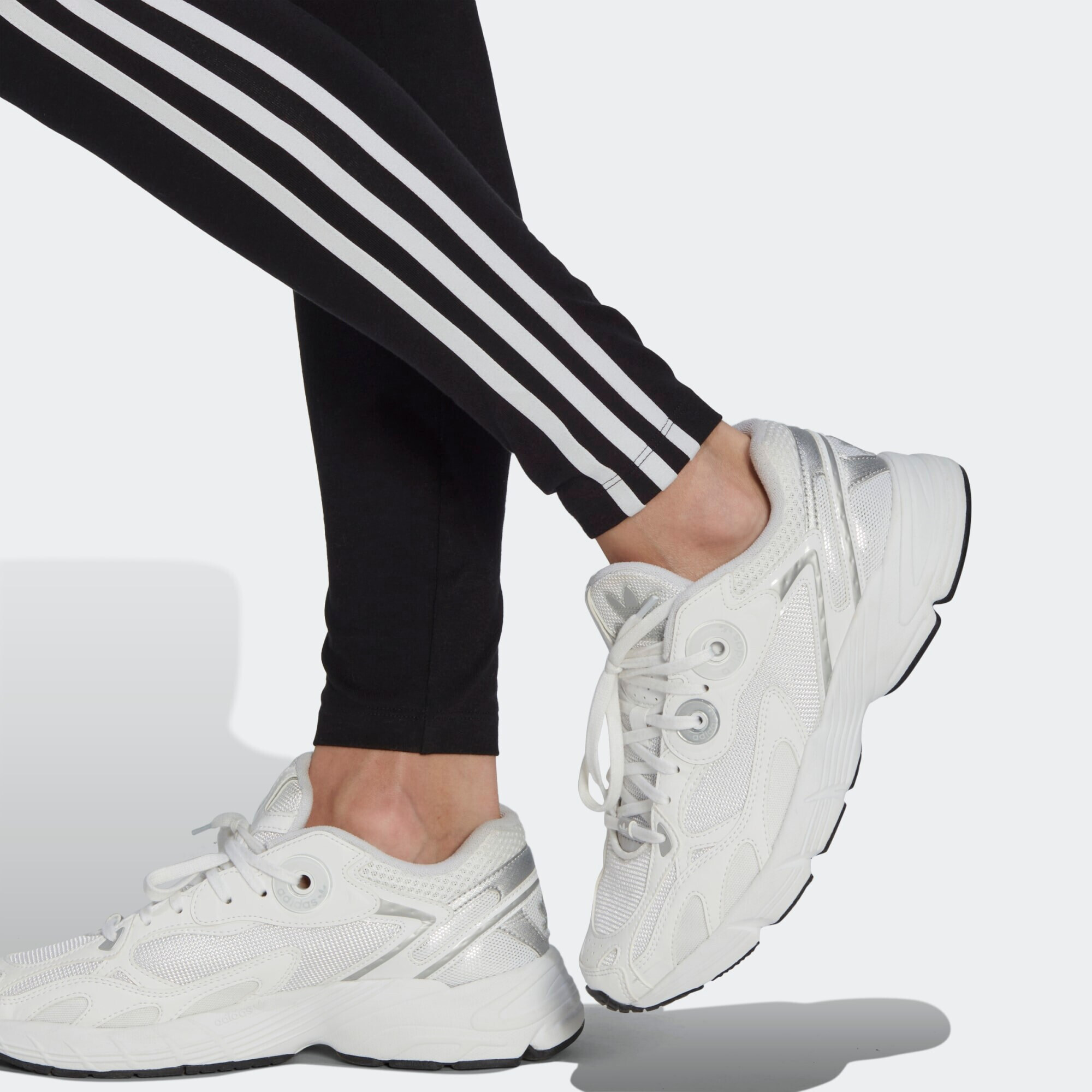 ADIDAS ORIGINALS Leggings 'Adicolor Classics' negru / alb - Pled.ro