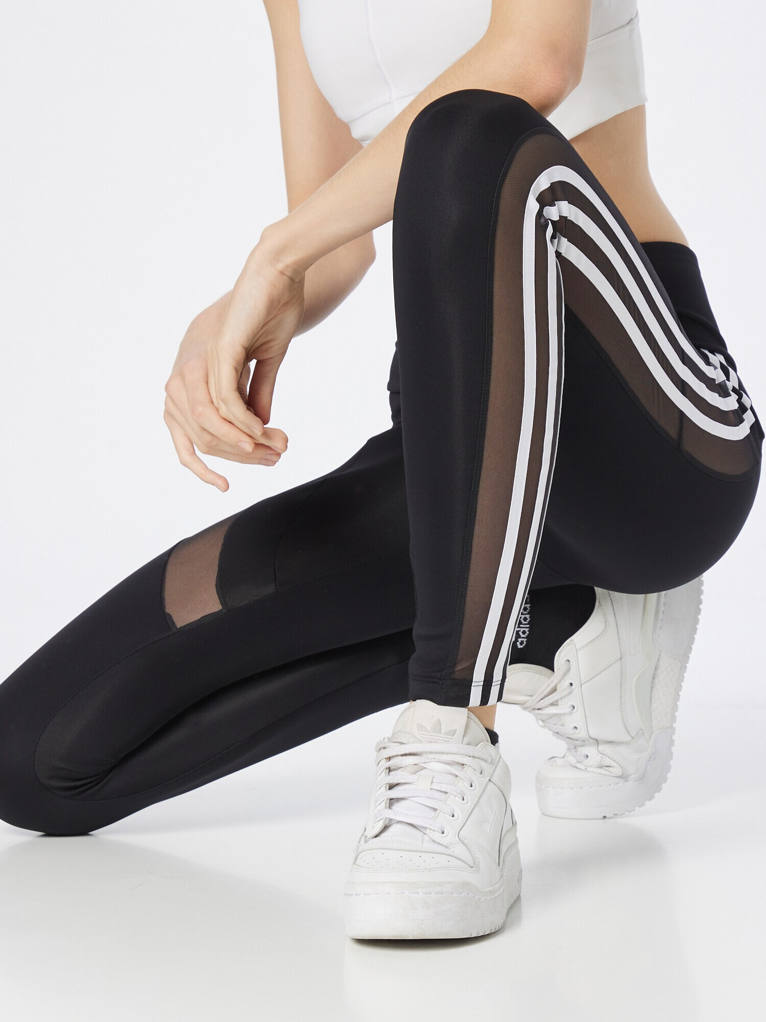 ADIDAS ORIGINALS Leggings negru / alb - Pled.ro