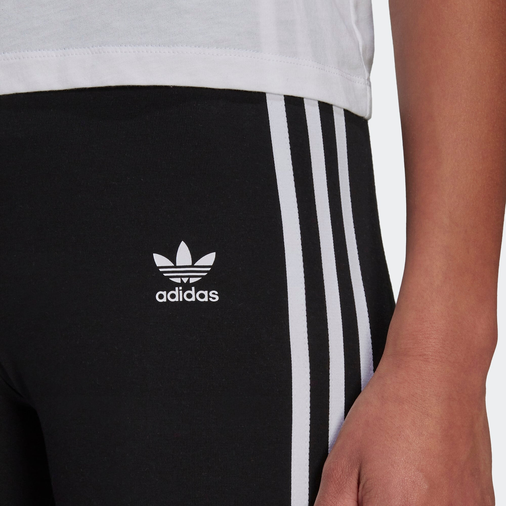 ADIDAS ORIGINALS Leggings negru / alb - Pled.ro