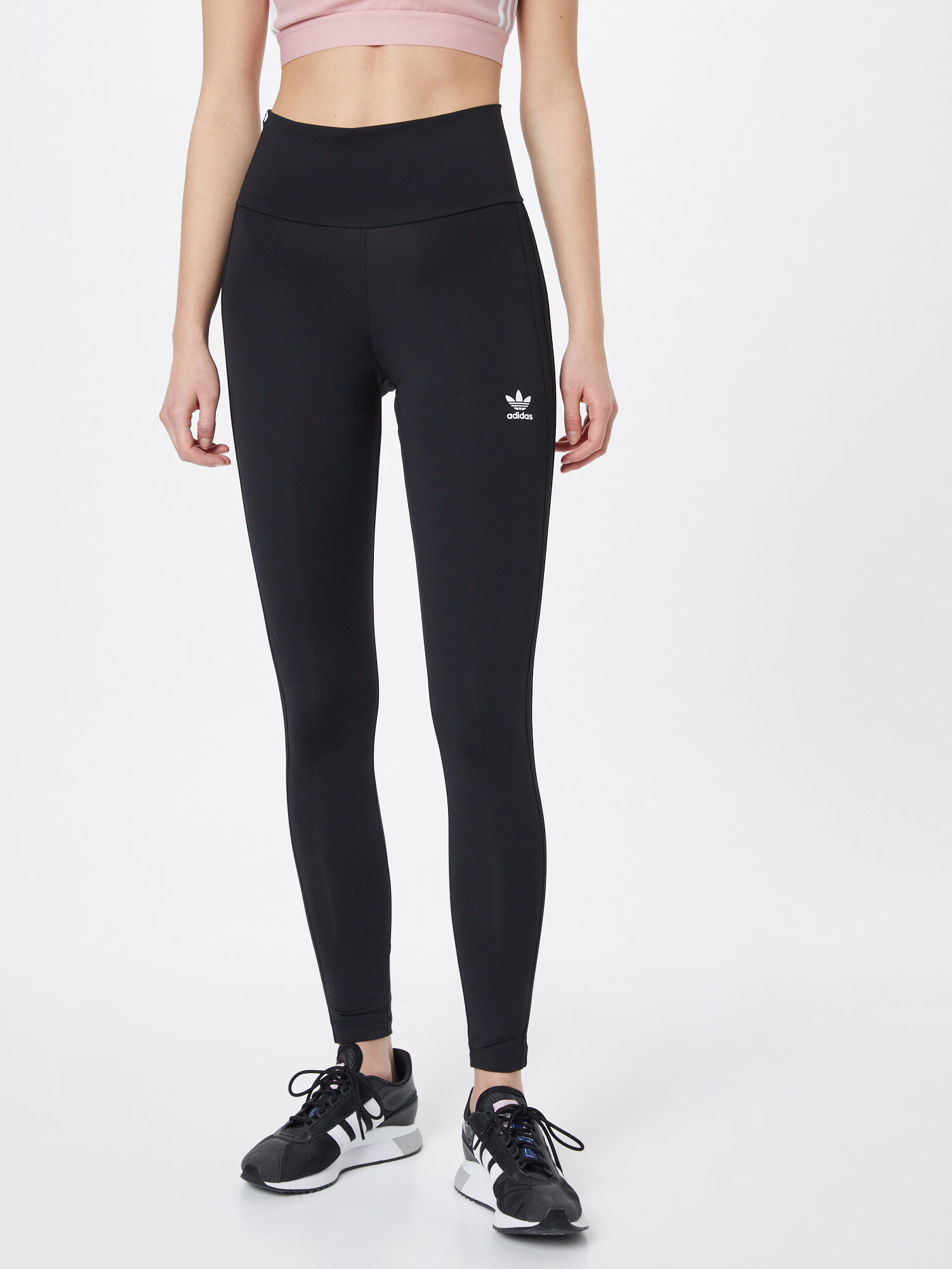 ADIDAS ORIGINALS Leggings negru / alb - Pled.ro