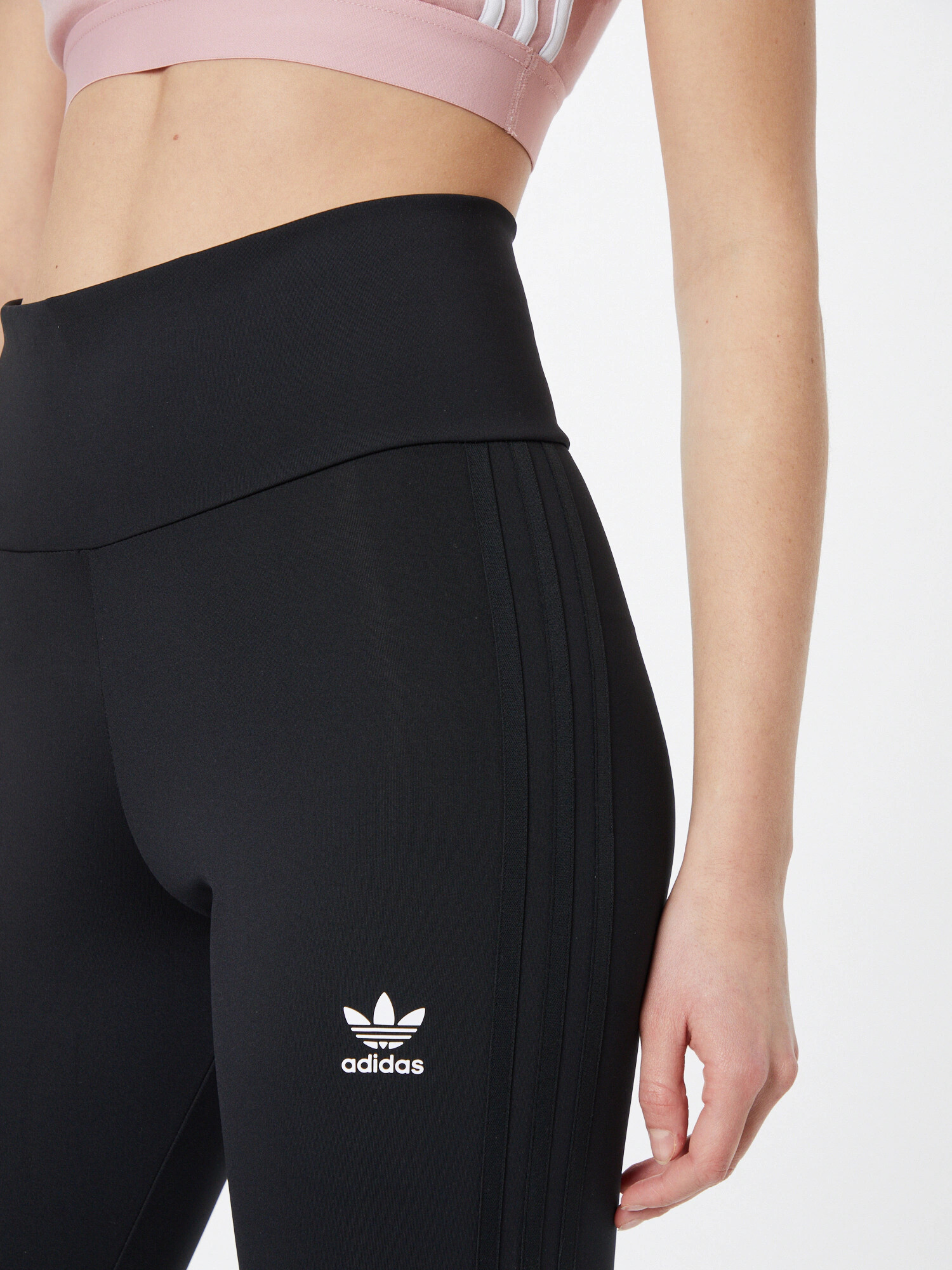 ADIDAS ORIGINALS Leggings negru / alb - Pled.ro