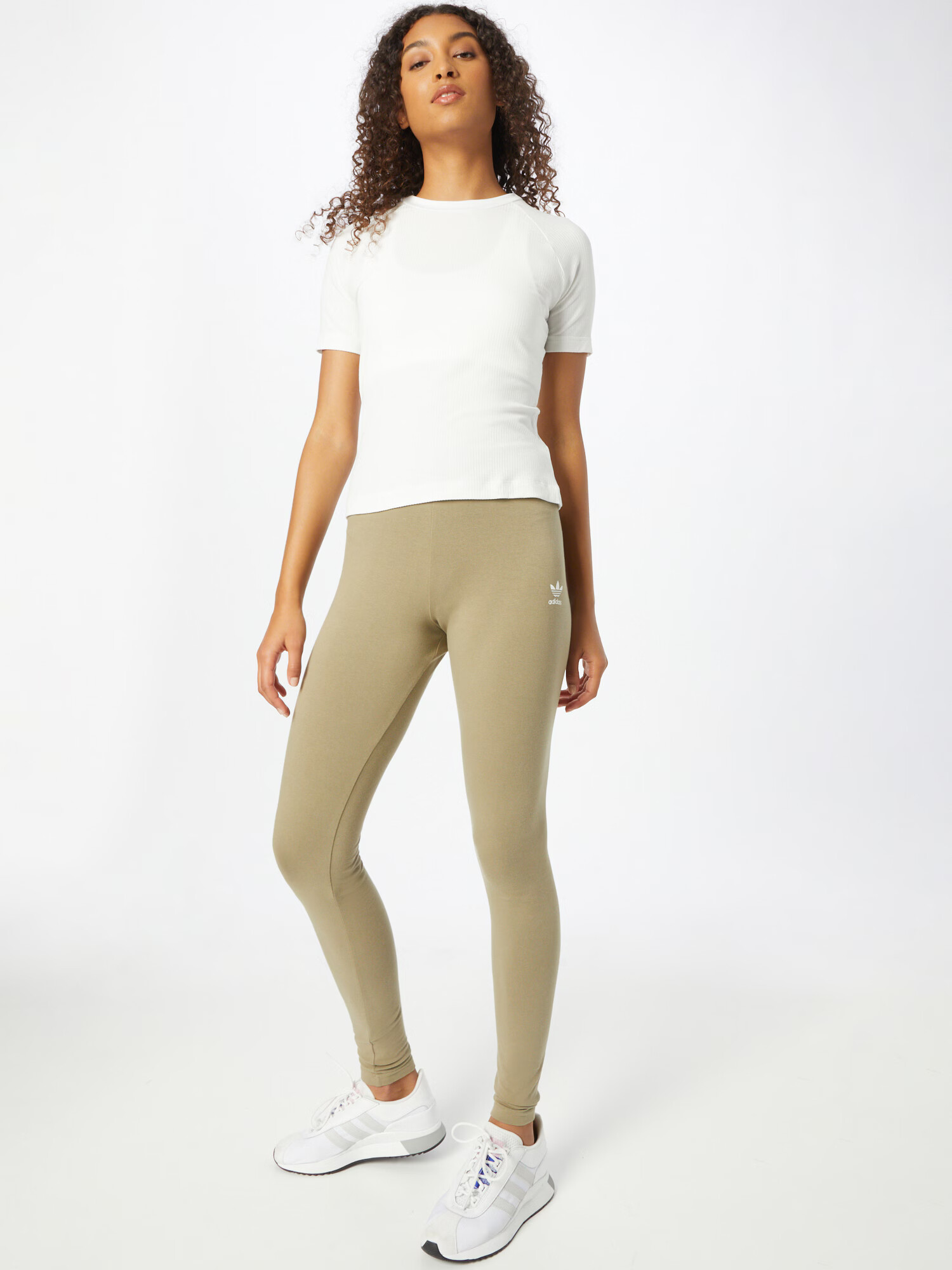 ADIDAS ORIGINALS Leggings oliv / alb - Pled.ro