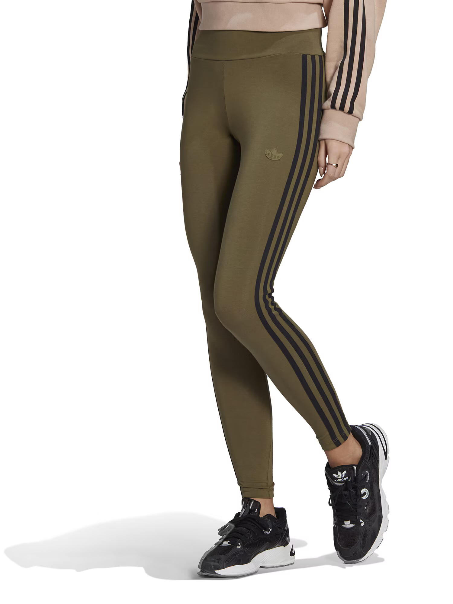 ADIDAS ORIGINALS Leggings oliv / negru - Pled.ro