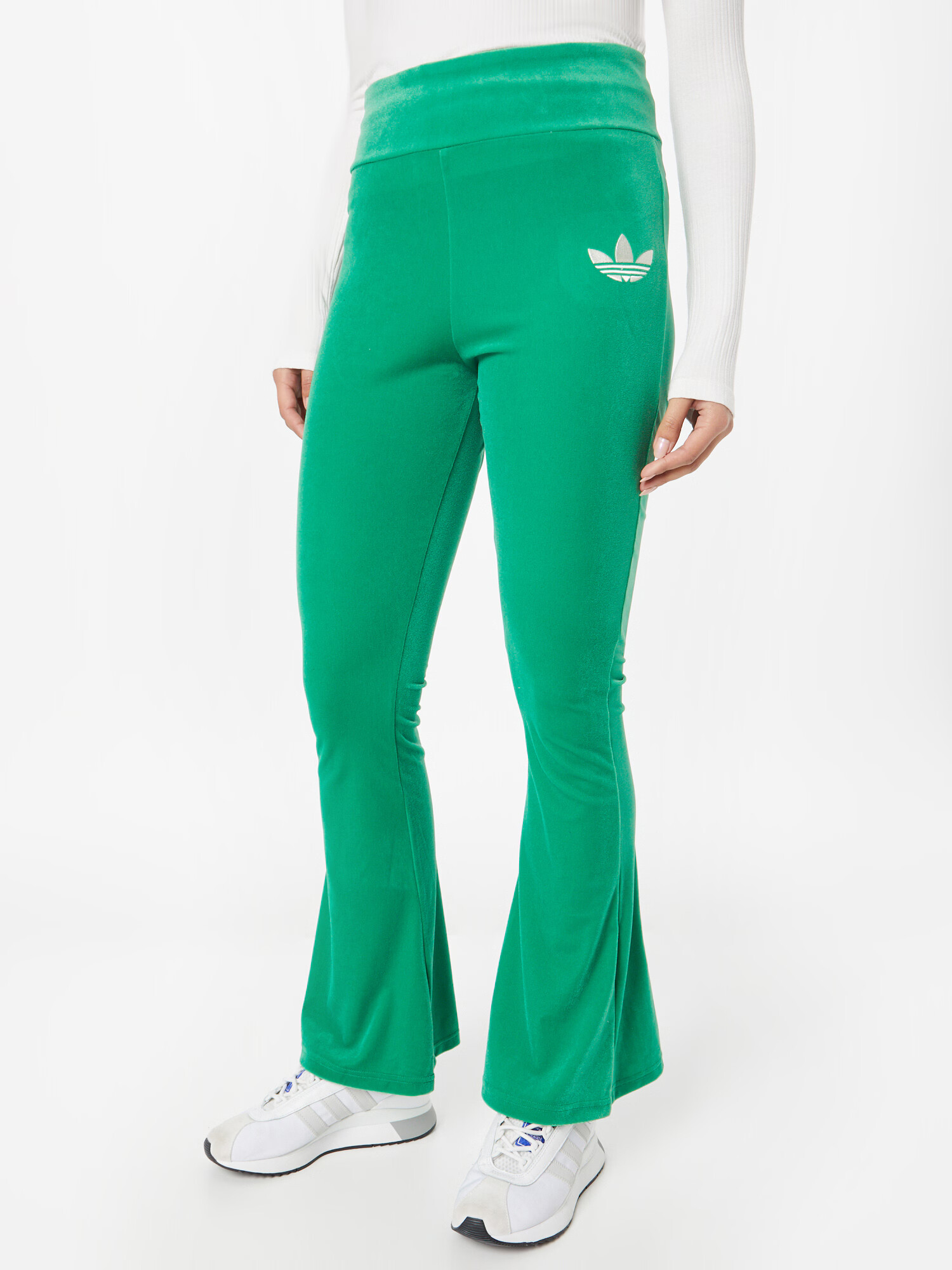 ADIDAS ORIGINALS Leggings 'Adicolor 70S ' verde deschis / alb - Pled.ro